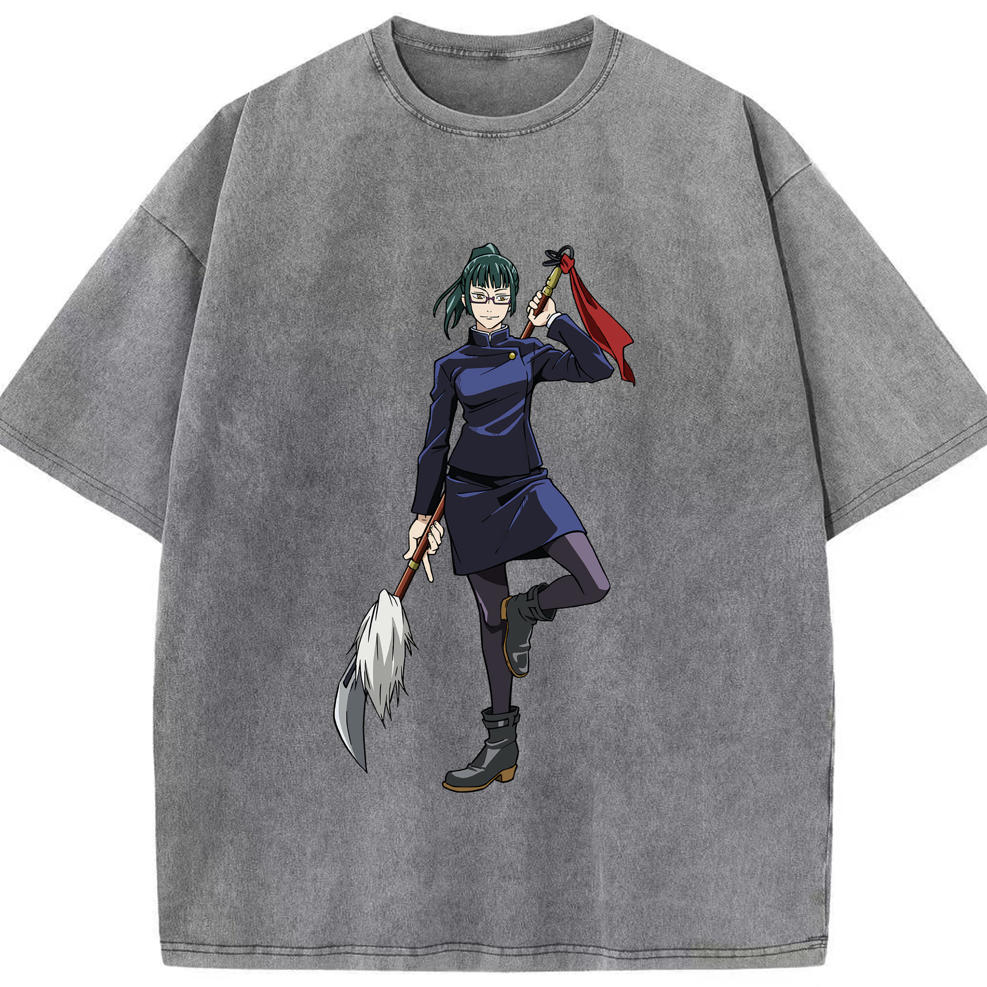 （画像用） 呪術廻戦 Jujutsu Kaisen 綿100% ヴィンテージ風 半袖Tシャツ（フロントプリント）