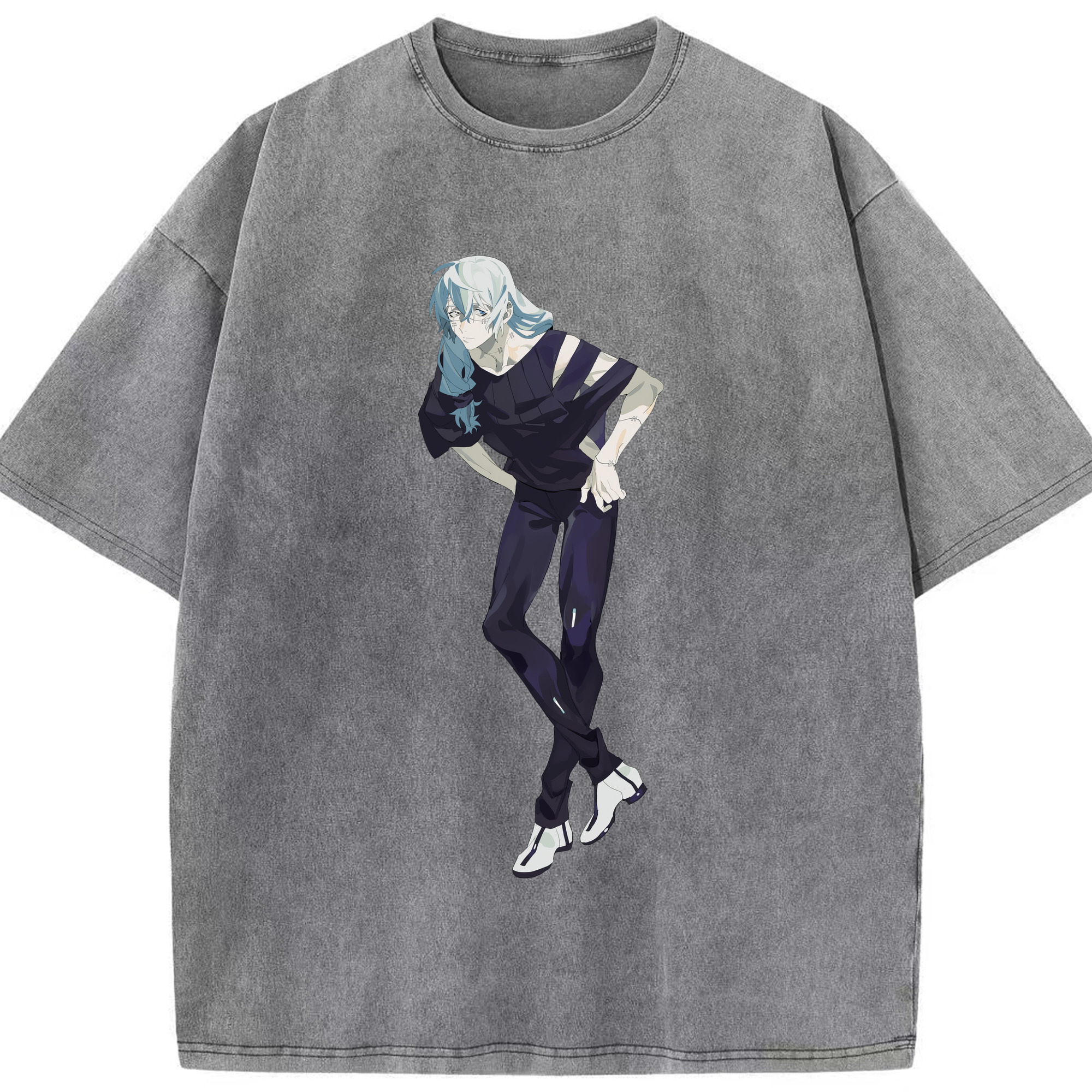 （画像用） 呪術廻戦 Jujutsu Kaisen 綿100% ヴィンテージ風 半袖Tシャツ（フロントプリント）