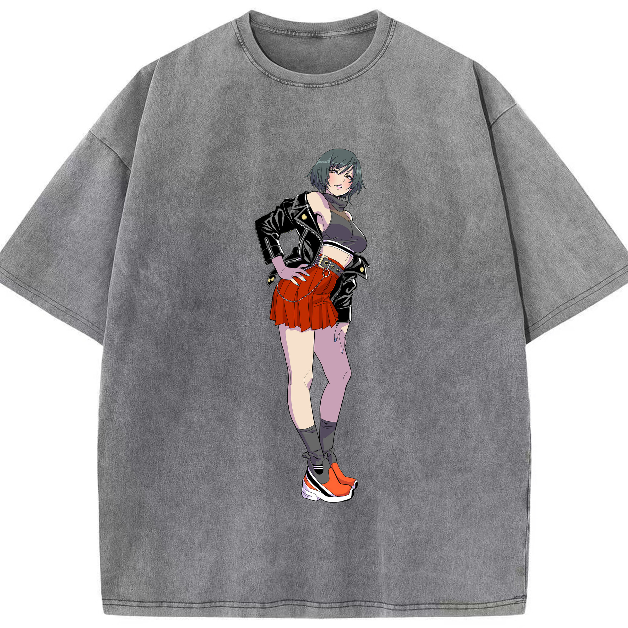 （画像用） 呪術廻戦 Jujutsu Kaisen 綿100% ヴィンテージ風 半袖Tシャツ（フロントプリント）