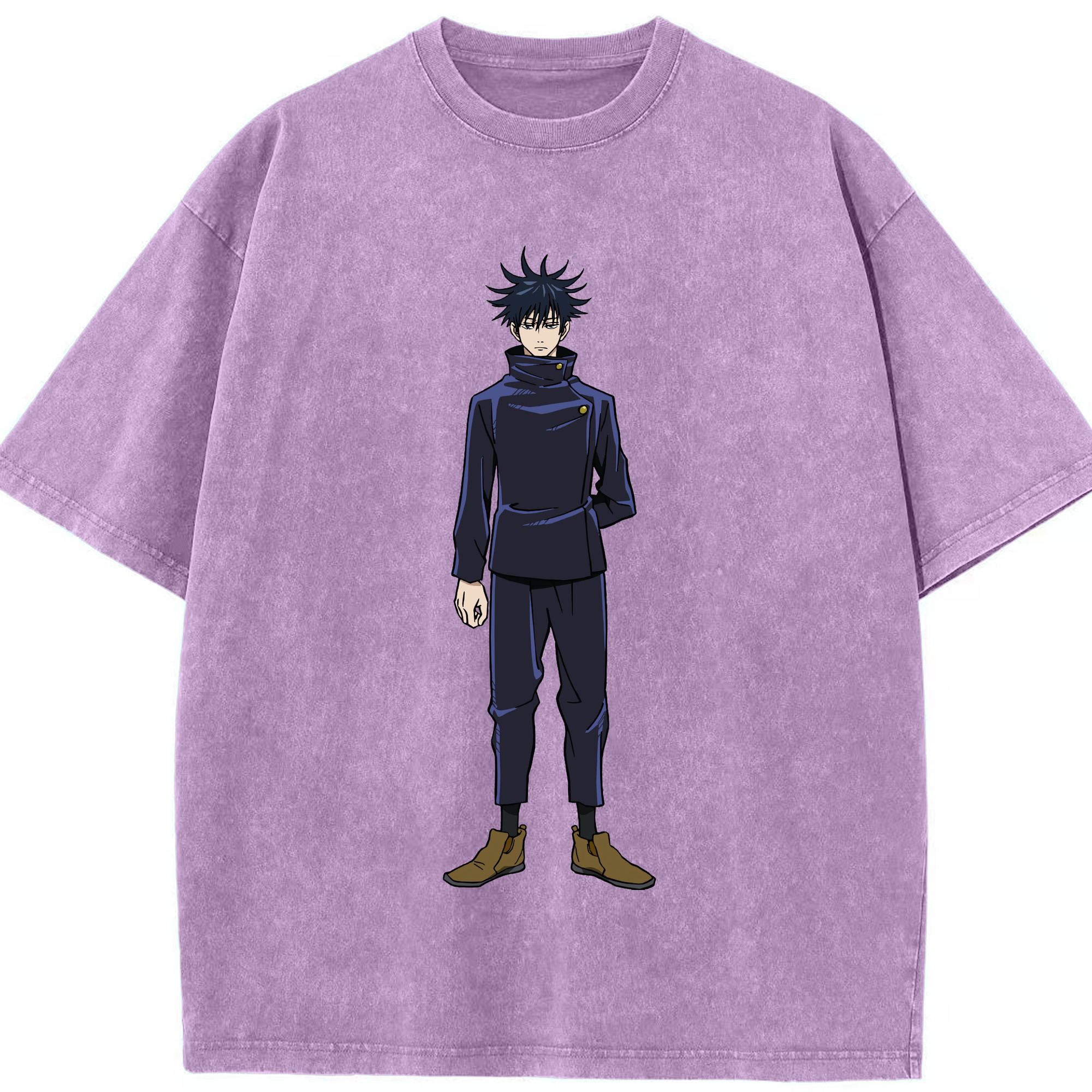 （画像用） 呪術廻戦 Jujutsu Kaisen 綿100% ヴィンテージ風 半袖Tシャツ（フロントプリント）