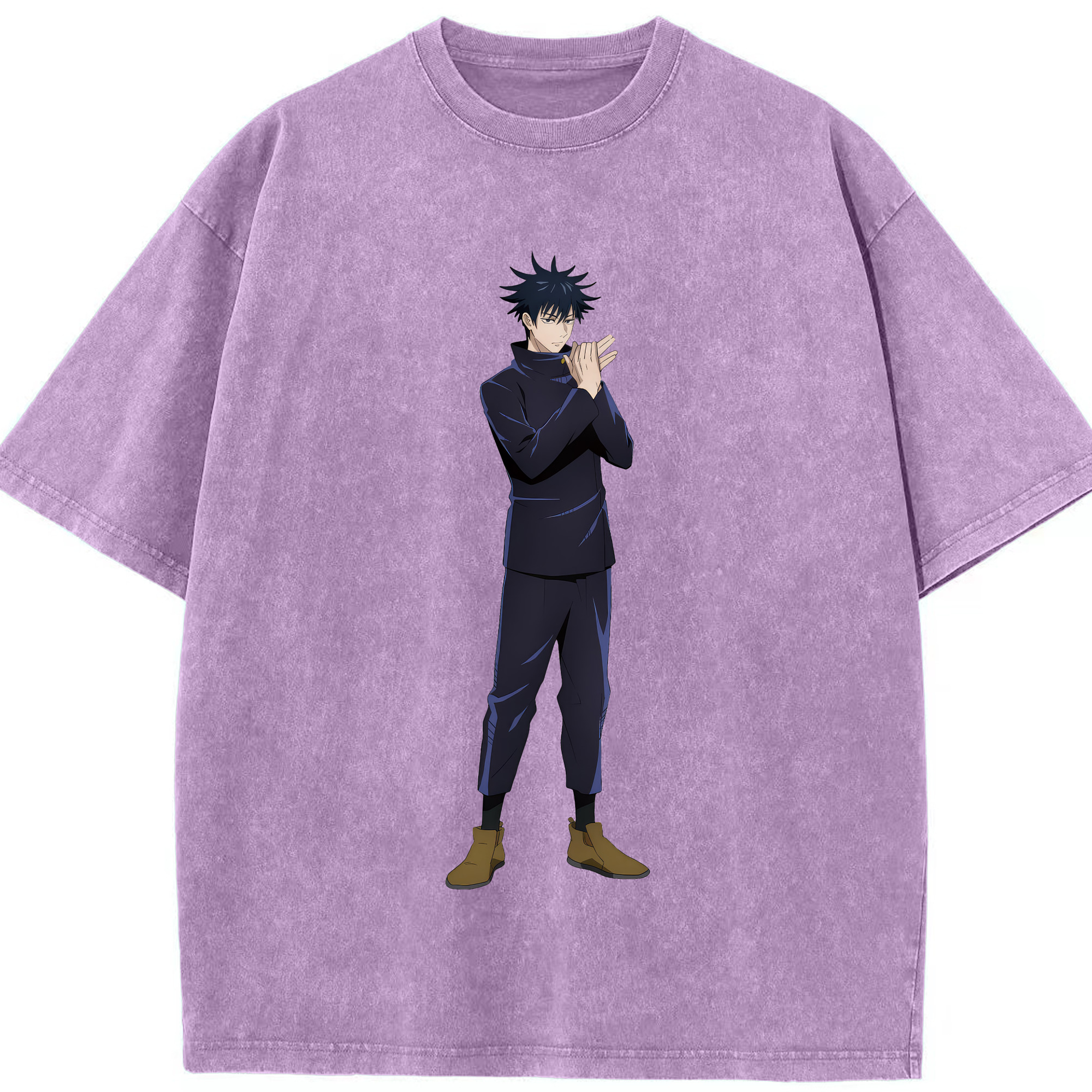 （画像用） 呪術廻戦 Jujutsu Kaisen 綿100% ヴィンテージ風 半袖Tシャツ（フロントプリント）