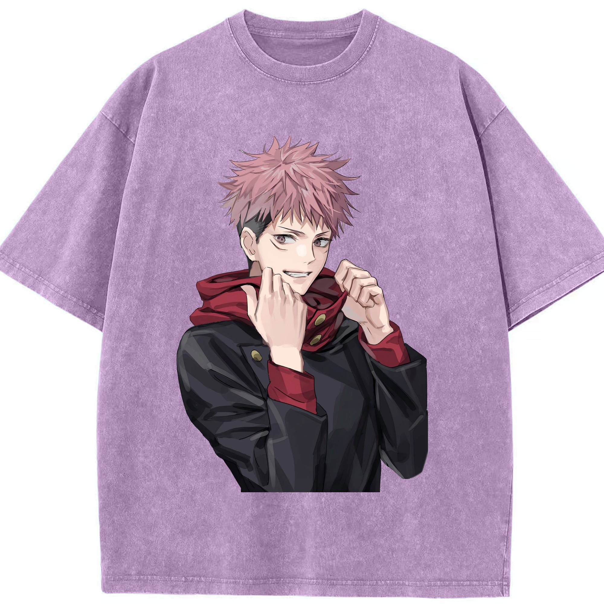 （画像用） 呪術廻戦 Jujutsu Kaisen 綿100% ヴィンテージ風 半袖Tシャツ（フロントプリント）