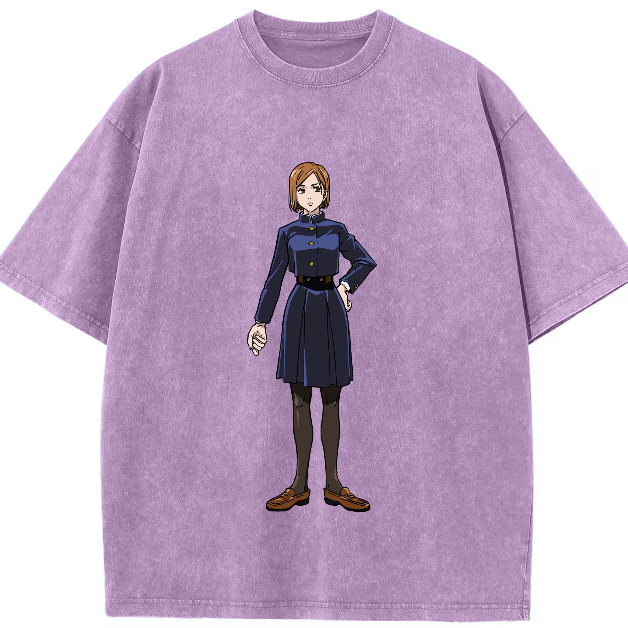 （画像用） 呪術廻戦 Jujutsu Kaisen 綿100% ヴィンテージ風 半袖Tシャツ（フロントプリント）