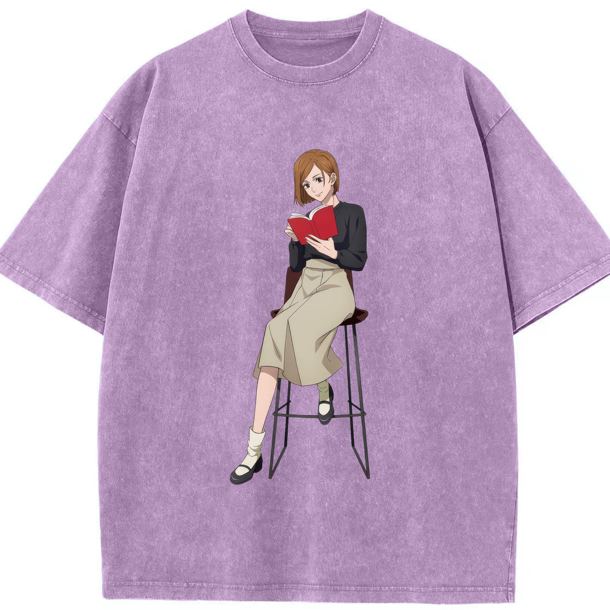 （画像用） 呪術廻戦 Jujutsu Kaisen 綿100% ヴィンテージ風 半袖Tシャツ（フロントプリント）