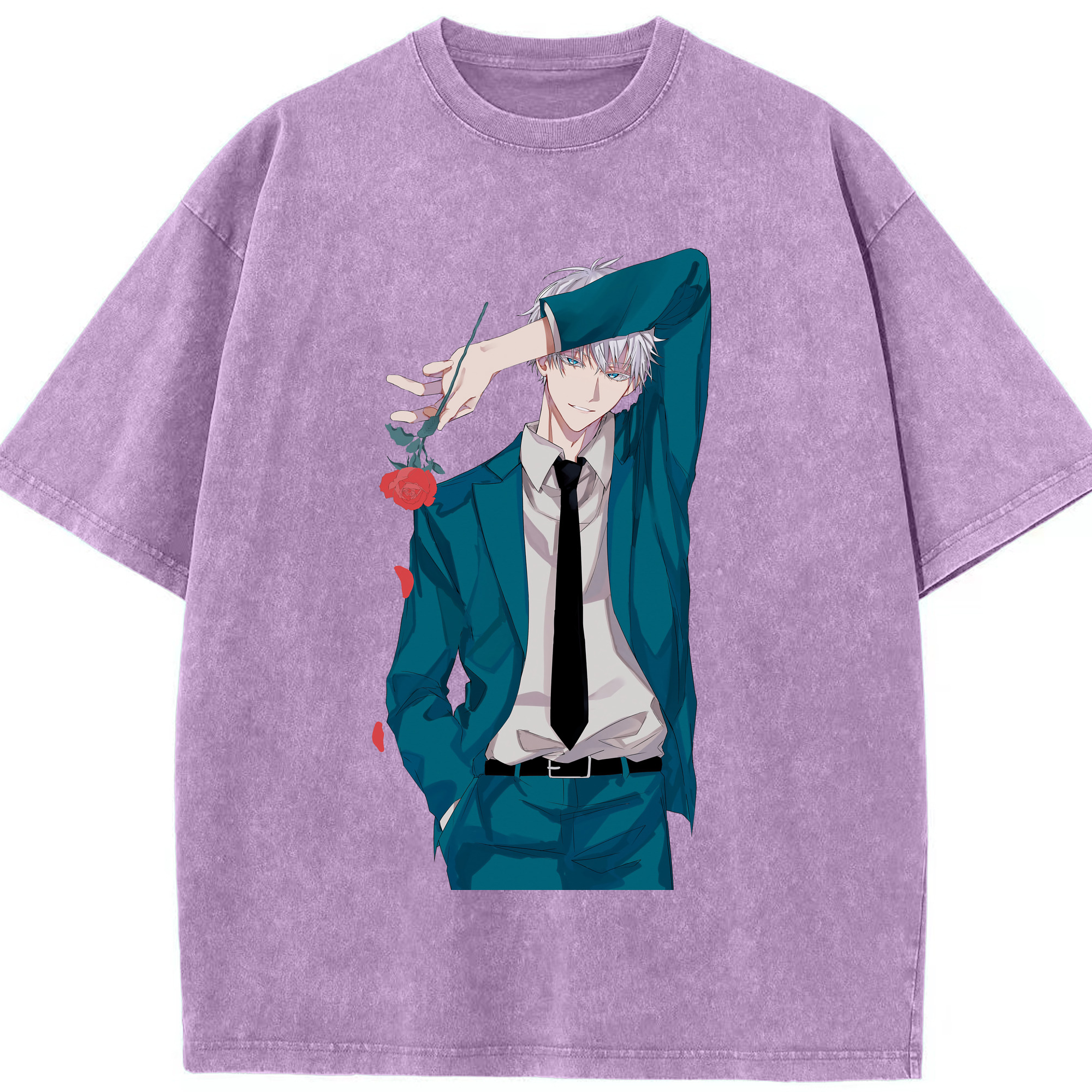 （画像用） 呪術廻戦 Jujutsu Kaisen 綿100% ヴィンテージ風 半袖Tシャツ（フロントプリント）
