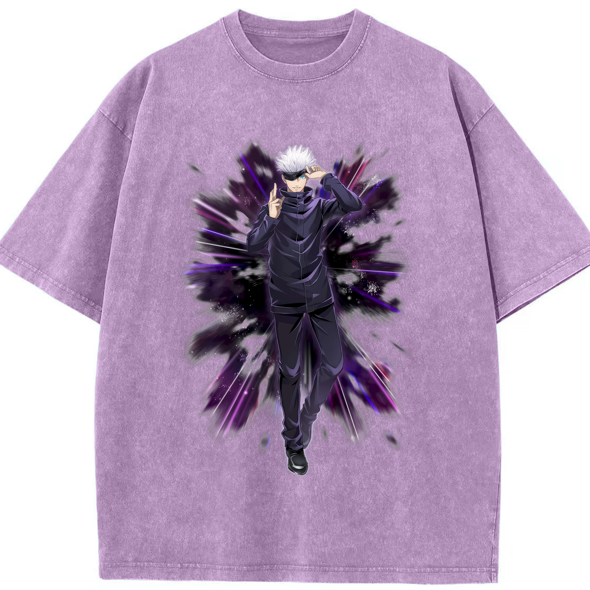 （画像用） 呪術廻戦 Jujutsu Kaisen 綿100% ヴィンテージ風 半袖Tシャツ（フロントプリント）