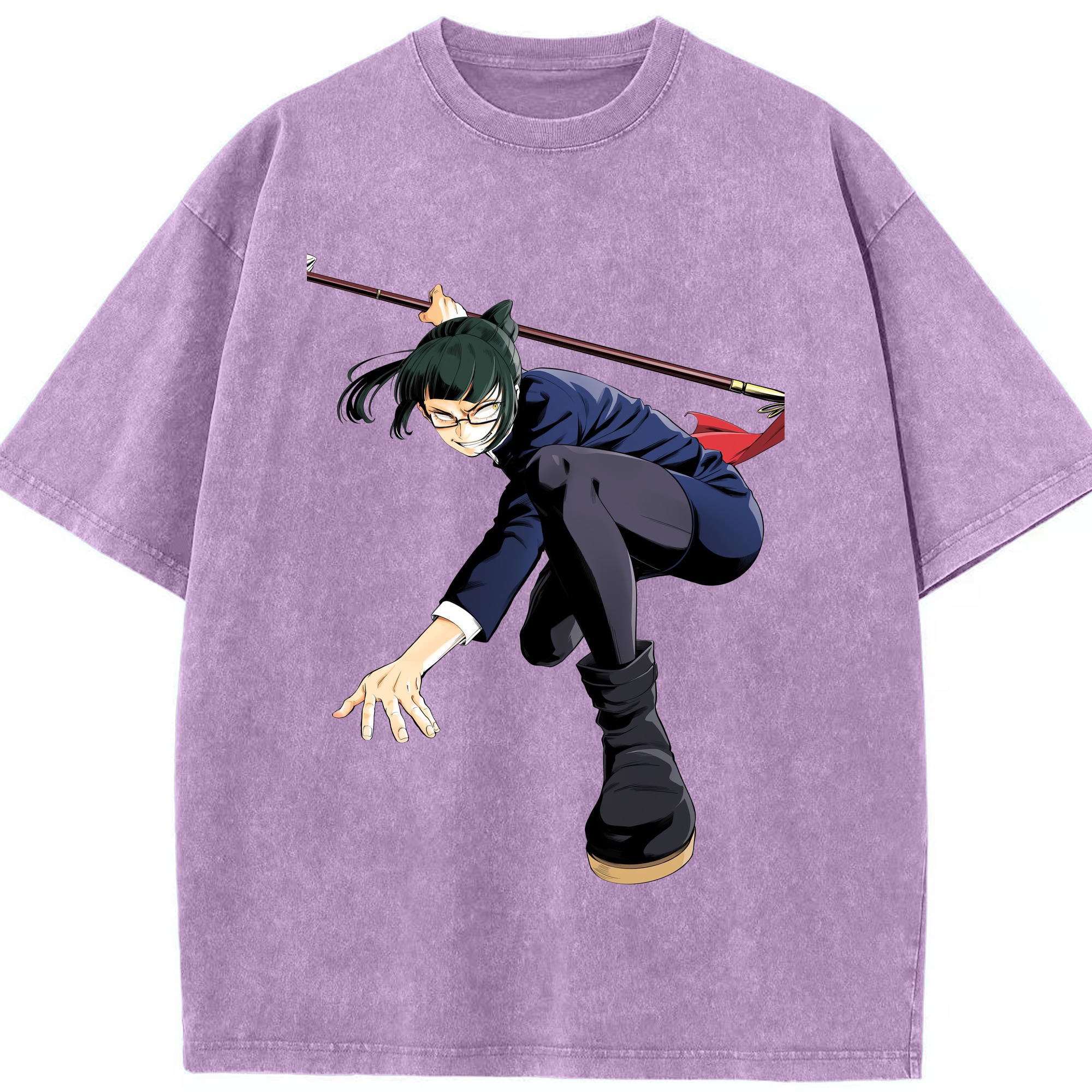 （画像用） 呪術廻戦 Jujutsu Kaisen 綿100% ヴィンテージ風 半袖Tシャツ（フロントプリント）