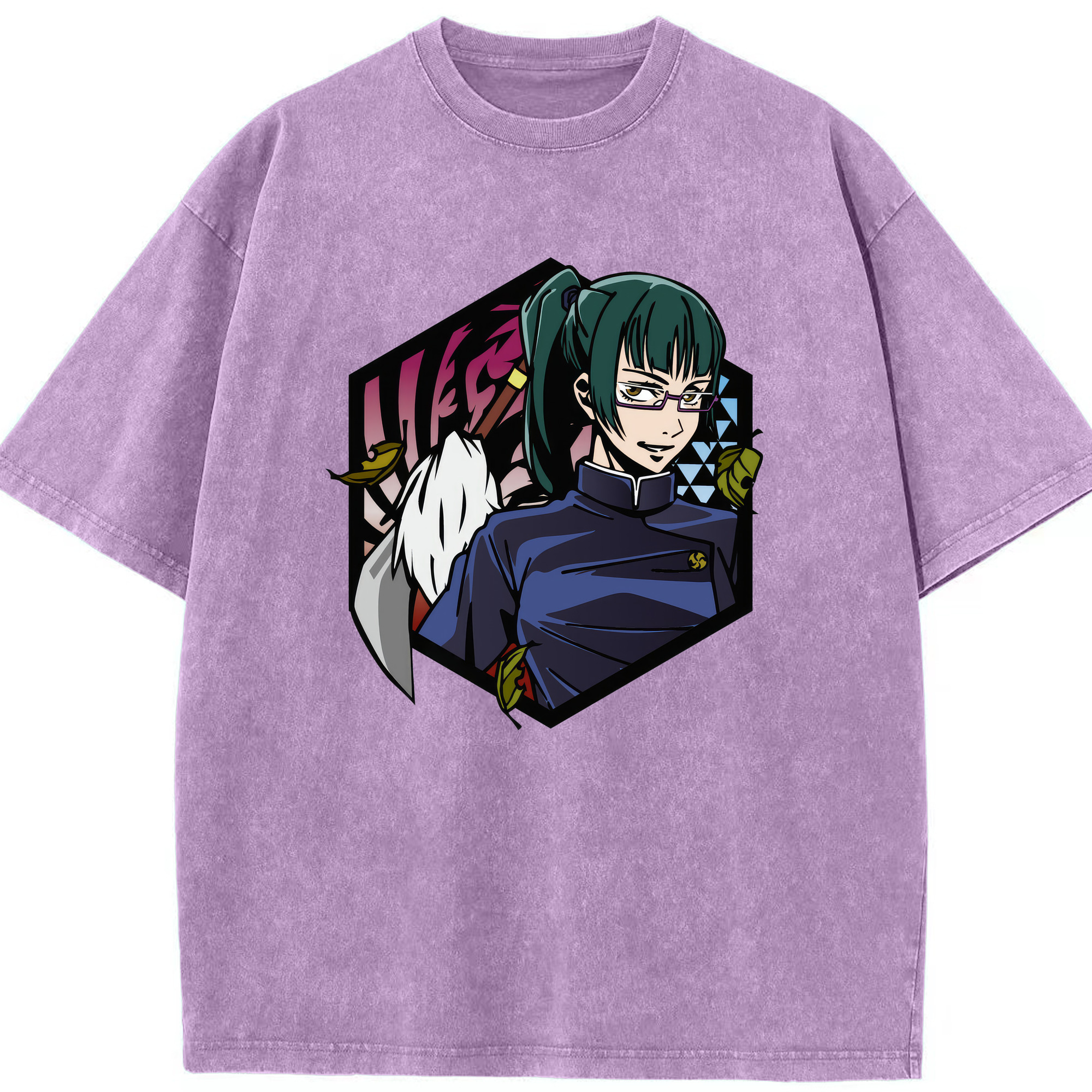 （画像用） 呪術廻戦 Jujutsu Kaisen 綿100% ヴィンテージ風 半袖Tシャツ（フロントプリント）