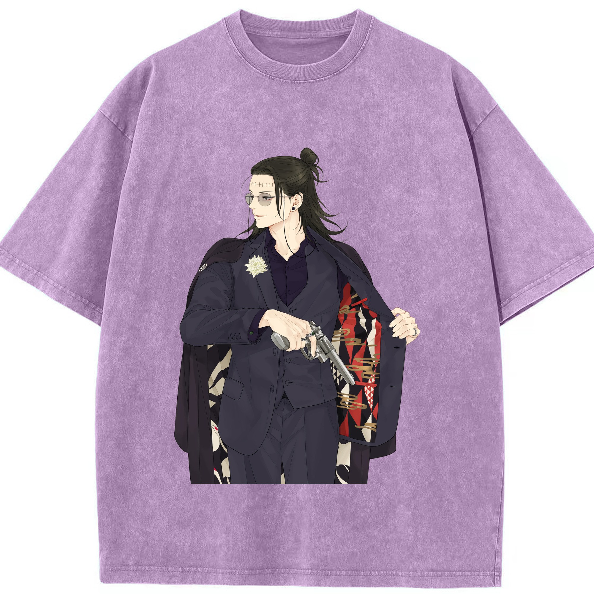 （画像用） 呪術廻戦 Jujutsu Kaisen 綿100% ヴィンテージ風 半袖Tシャツ（フロントプリント）