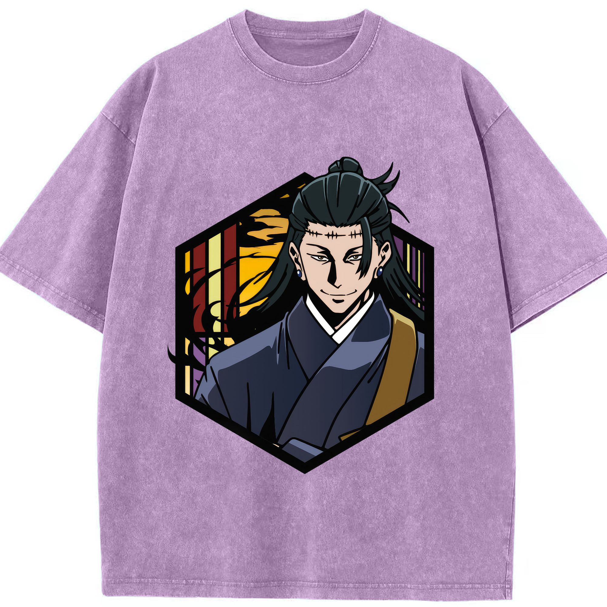 （画像用） 呪術廻戦 Jujutsu Kaisen 綿100% ヴィンテージ風 半袖Tシャツ（フロントプリント）