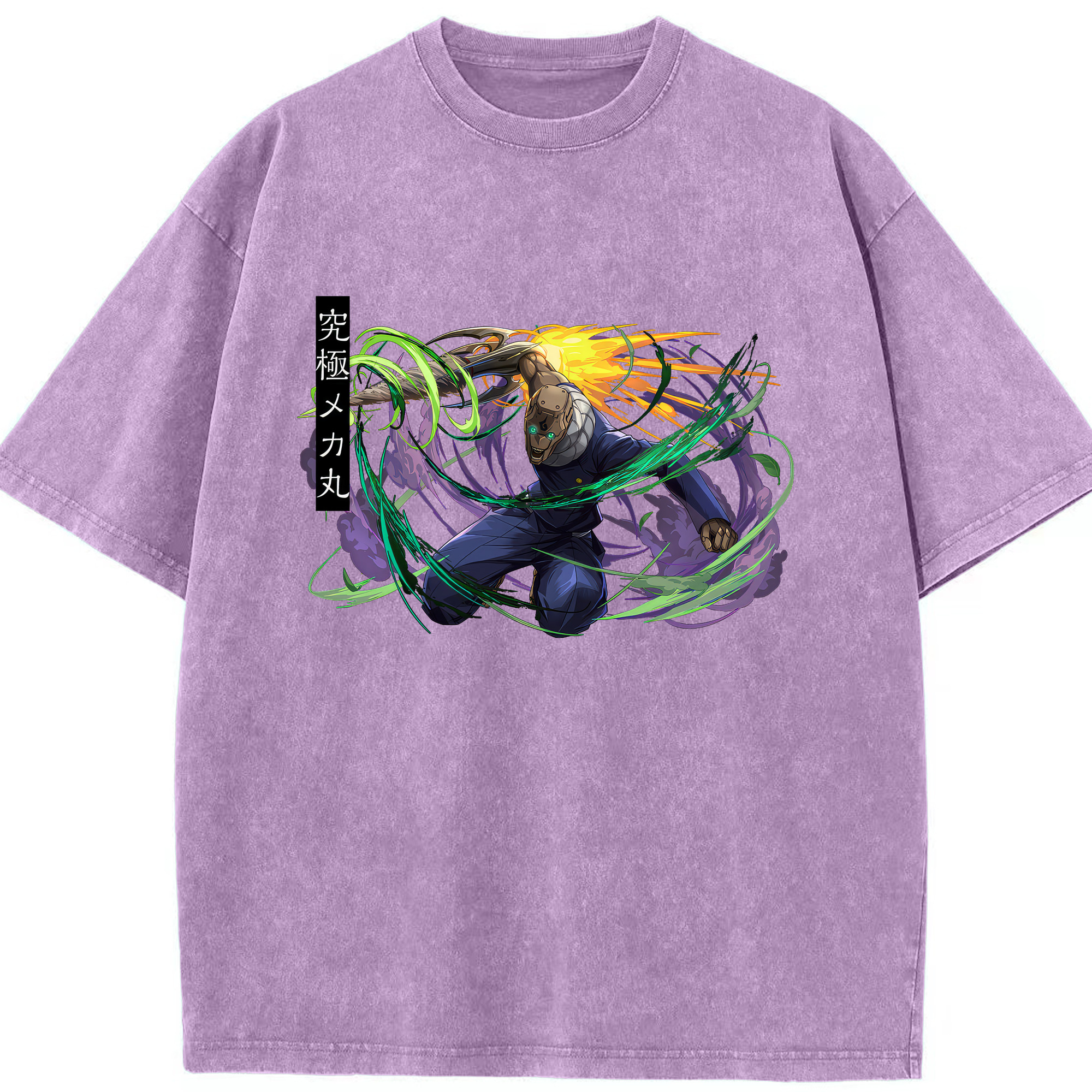 （画像用） 呪術廻戦 Jujutsu Kaisen 綿100% ヴィンテージ風 半袖Tシャツ（フロントプリント）