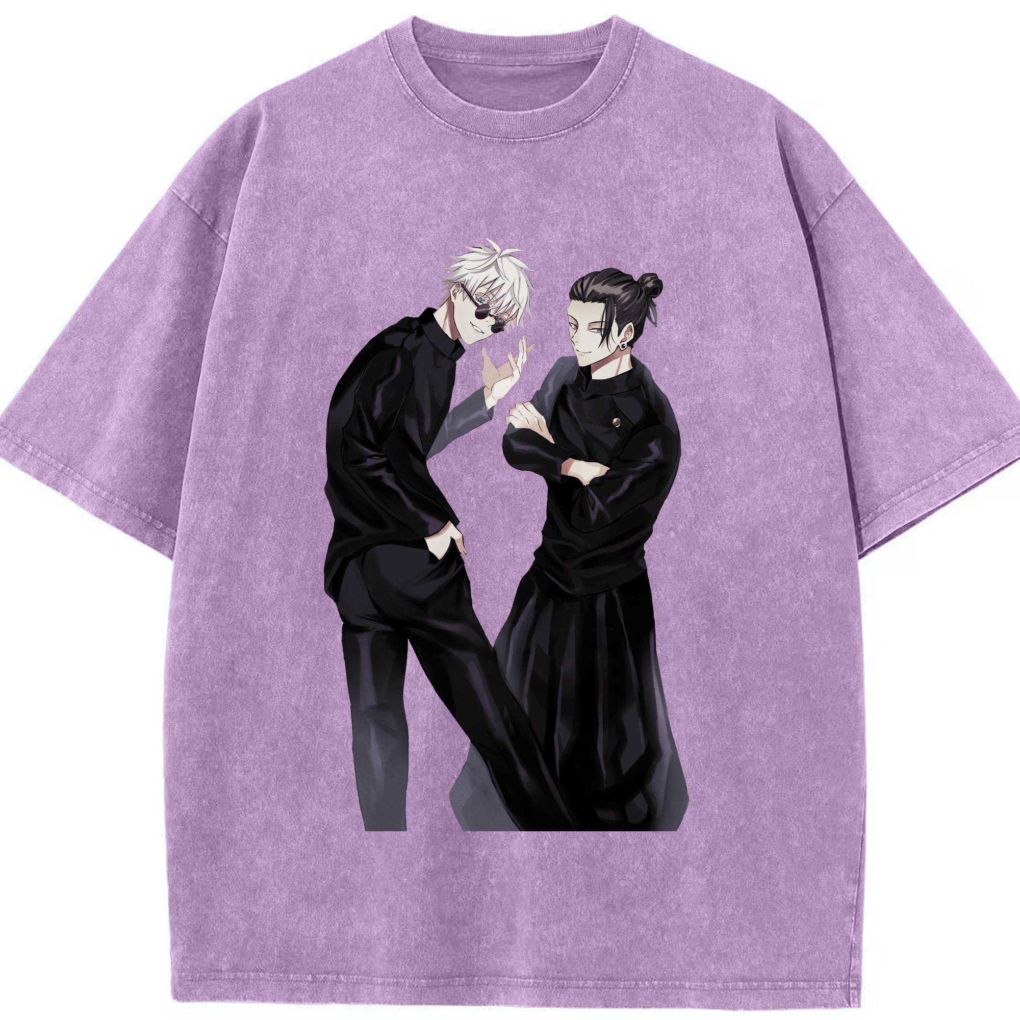 （画像用） 呪術廻戦 Jujutsu Kaisen 綿100% ヴィンテージ風 半袖Tシャツ（フロントプリント）