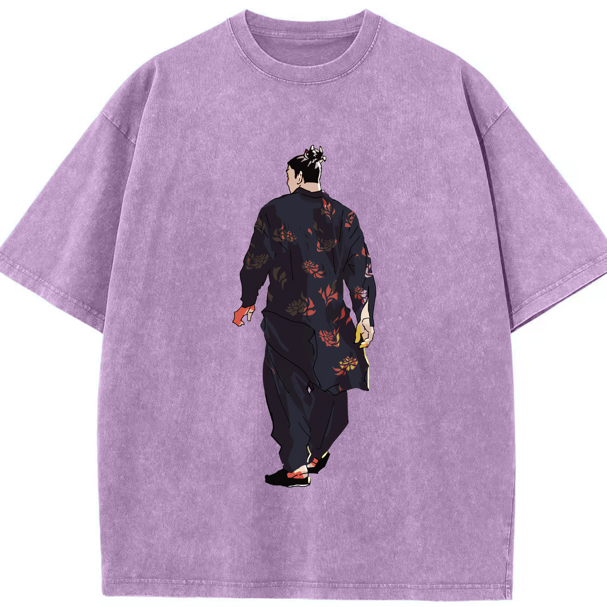 （画像用） 呪術廻戦 Jujutsu Kaisen 綿100% ヴィンテージ風 半袖Tシャツ（フロントプリント）