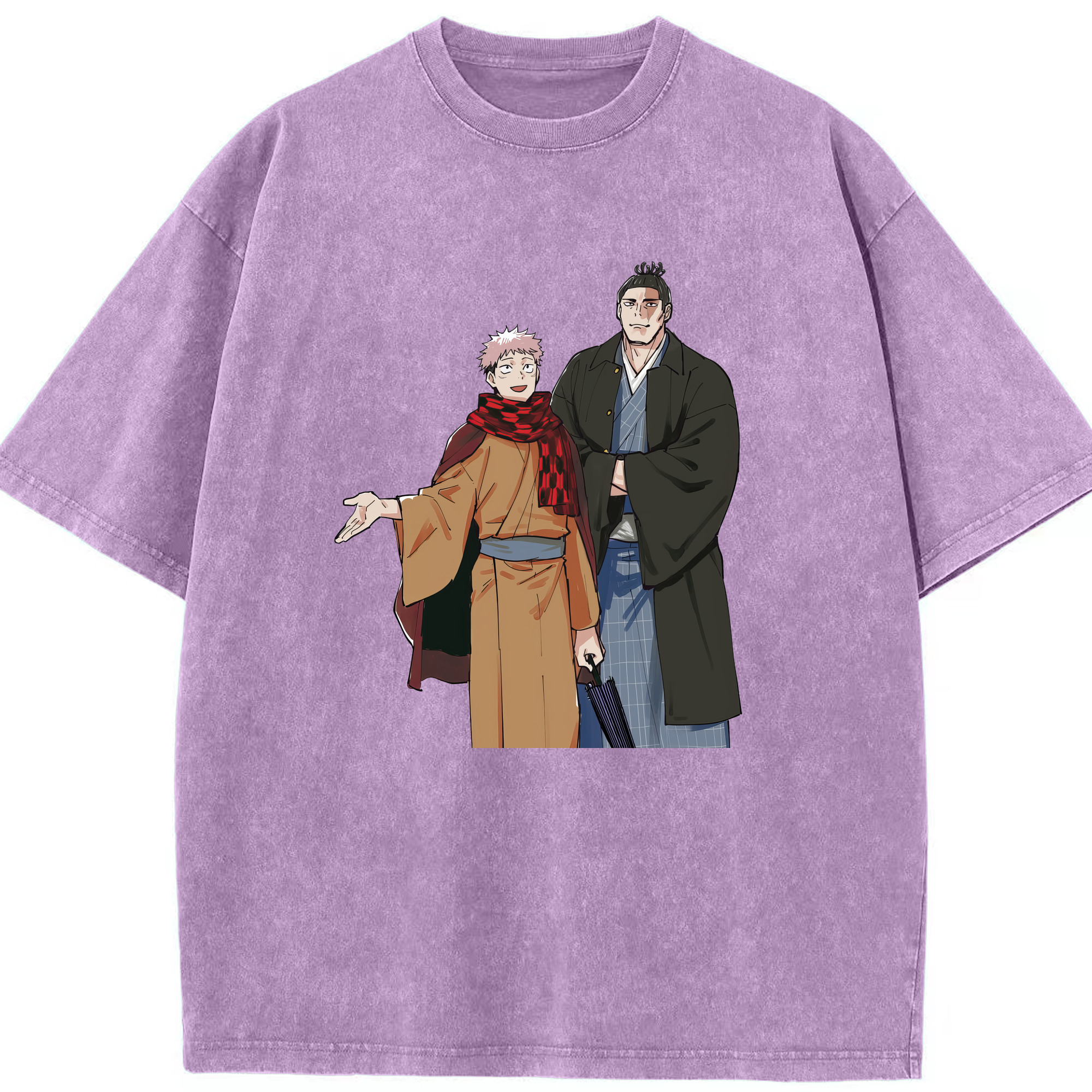 （画像用） 呪術廻戦 Jujutsu Kaisen 綿100% ヴィンテージ風 半袖Tシャツ（フロントプリント）