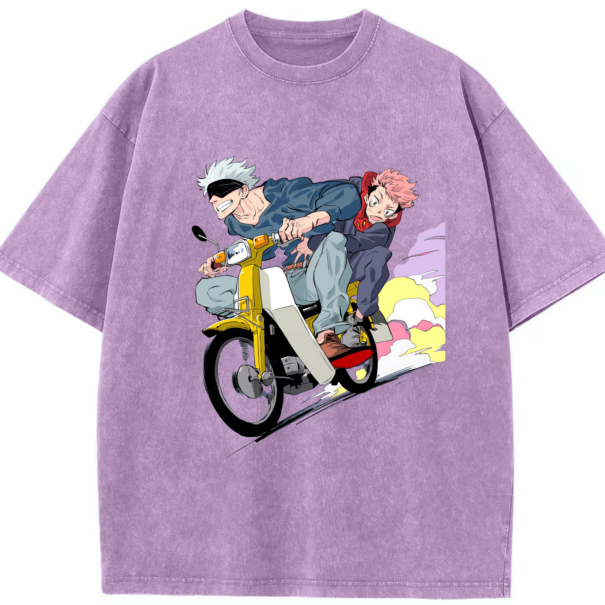 （画像用） 呪術廻戦 Jujutsu Kaisen 綿100% ヴィンテージ風 半袖Tシャツ（フロントプリント）