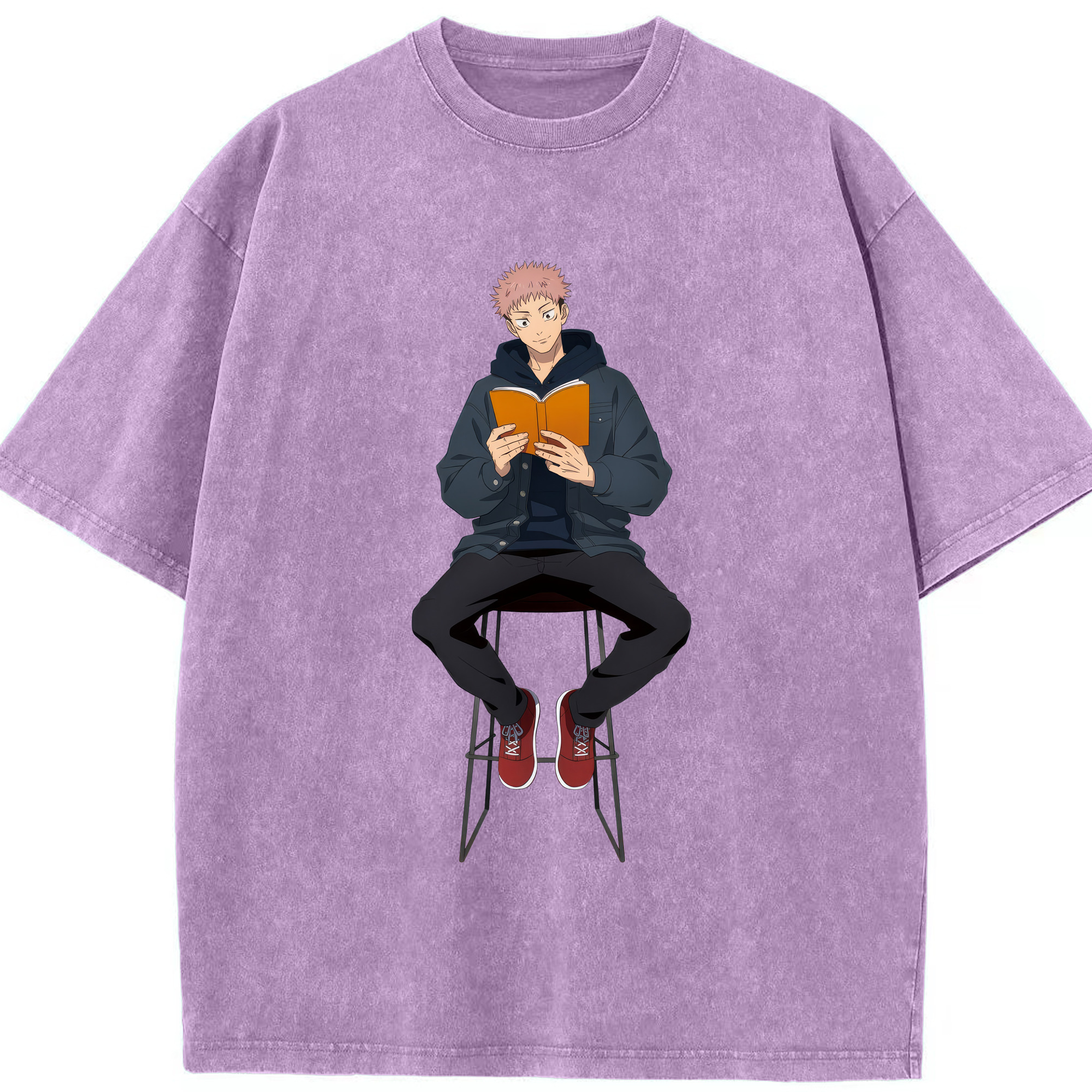 （画像用） 呪術廻戦 Jujutsu Kaisen 綿100% ヴィンテージ風 半袖Tシャツ（フロントプリント）
