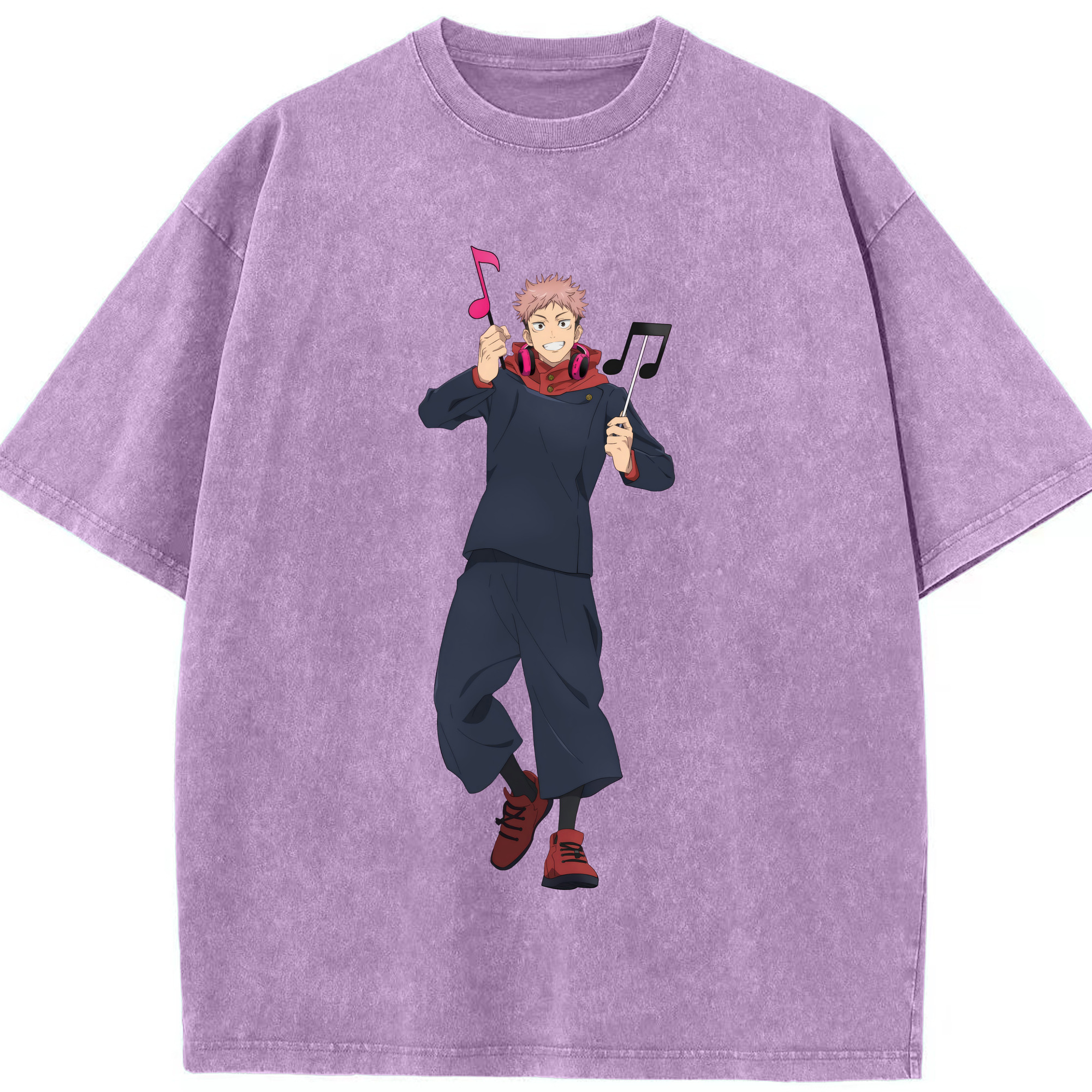 （画像用） 呪術廻戦 Jujutsu Kaisen 綿100% ヴィンテージ風 半袖Tシャツ（フロントプリント）