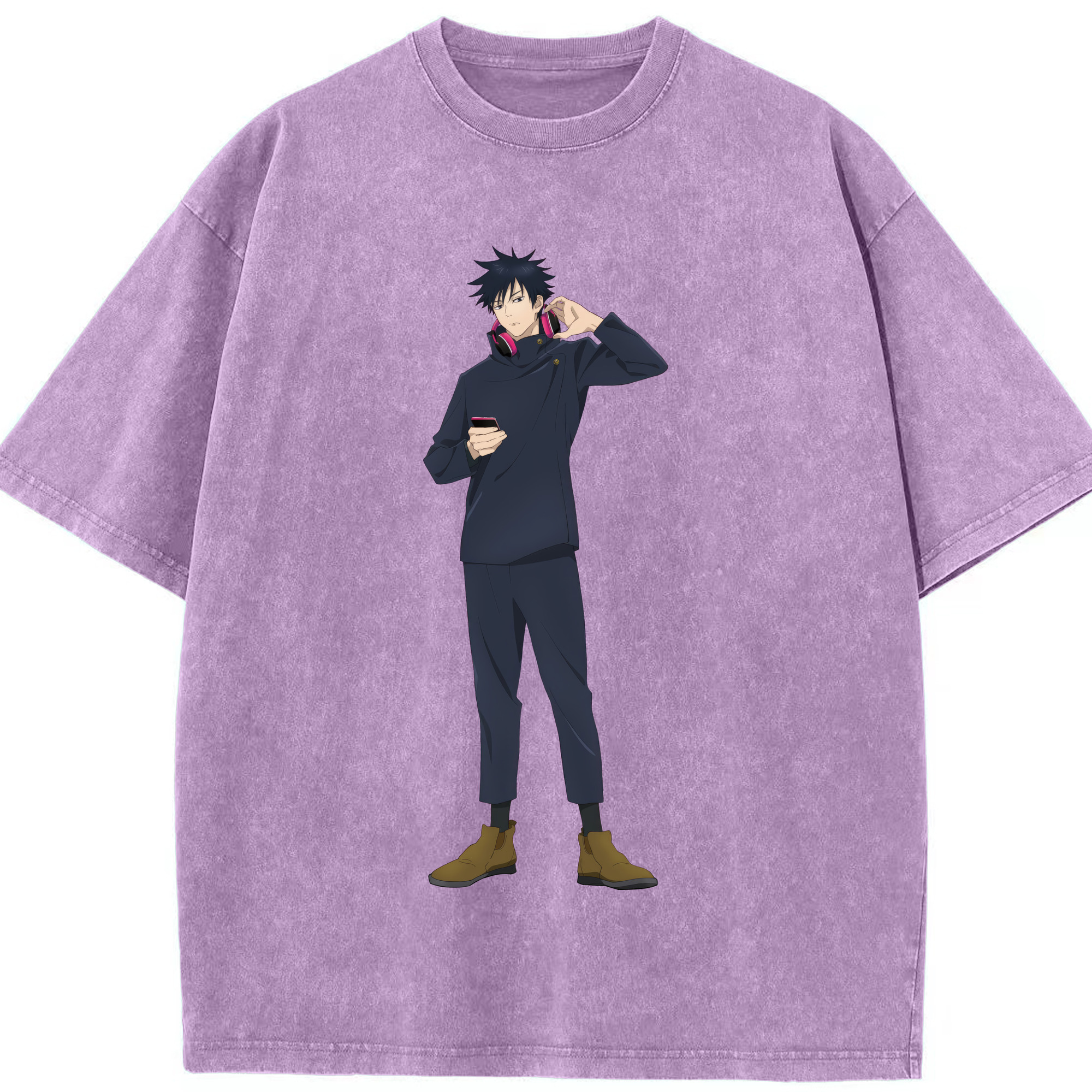 （画像用） 呪術廻戦 Jujutsu Kaisen 綿100% ヴィンテージ風 半袖Tシャツ（フロントプリント）