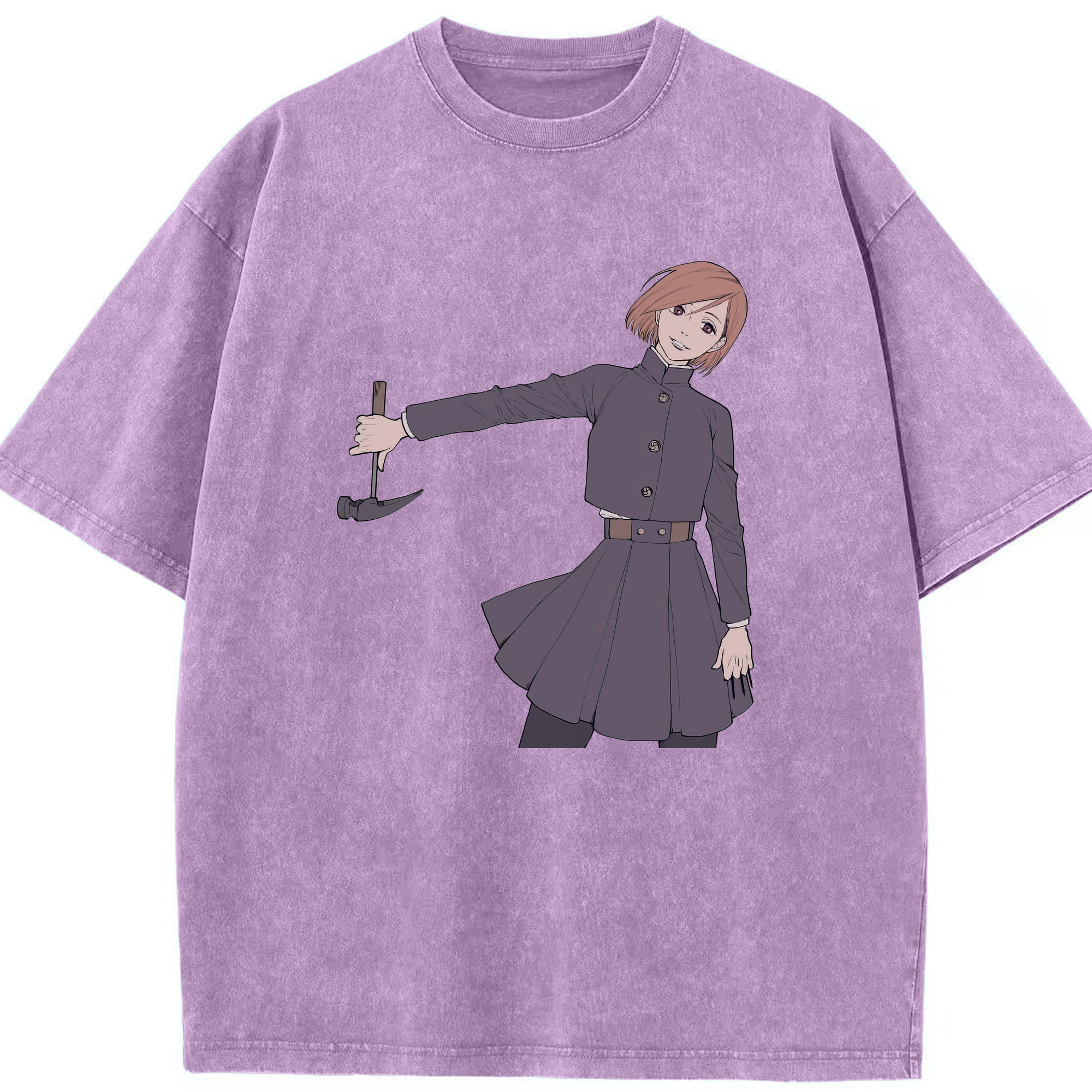 （画像用） 呪術廻戦 Jujutsu Kaisen 綿100% ヴィンテージ風 半袖Tシャツ（フロントプリント）