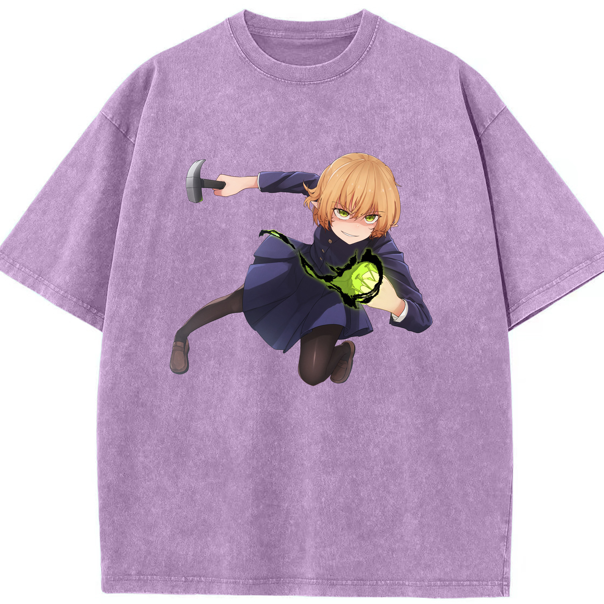 （画像用） 呪術廻戦 Jujutsu Kaisen 綿100% ヴィンテージ風 半袖Tシャツ（フロントプリント）