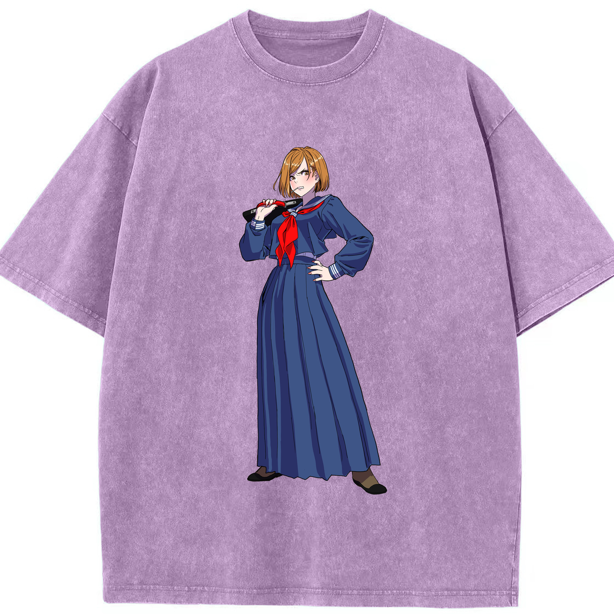 （画像用） 呪術廻戦 Jujutsu Kaisen 綿100% ヴィンテージ風 半袖Tシャツ（フロントプリント）