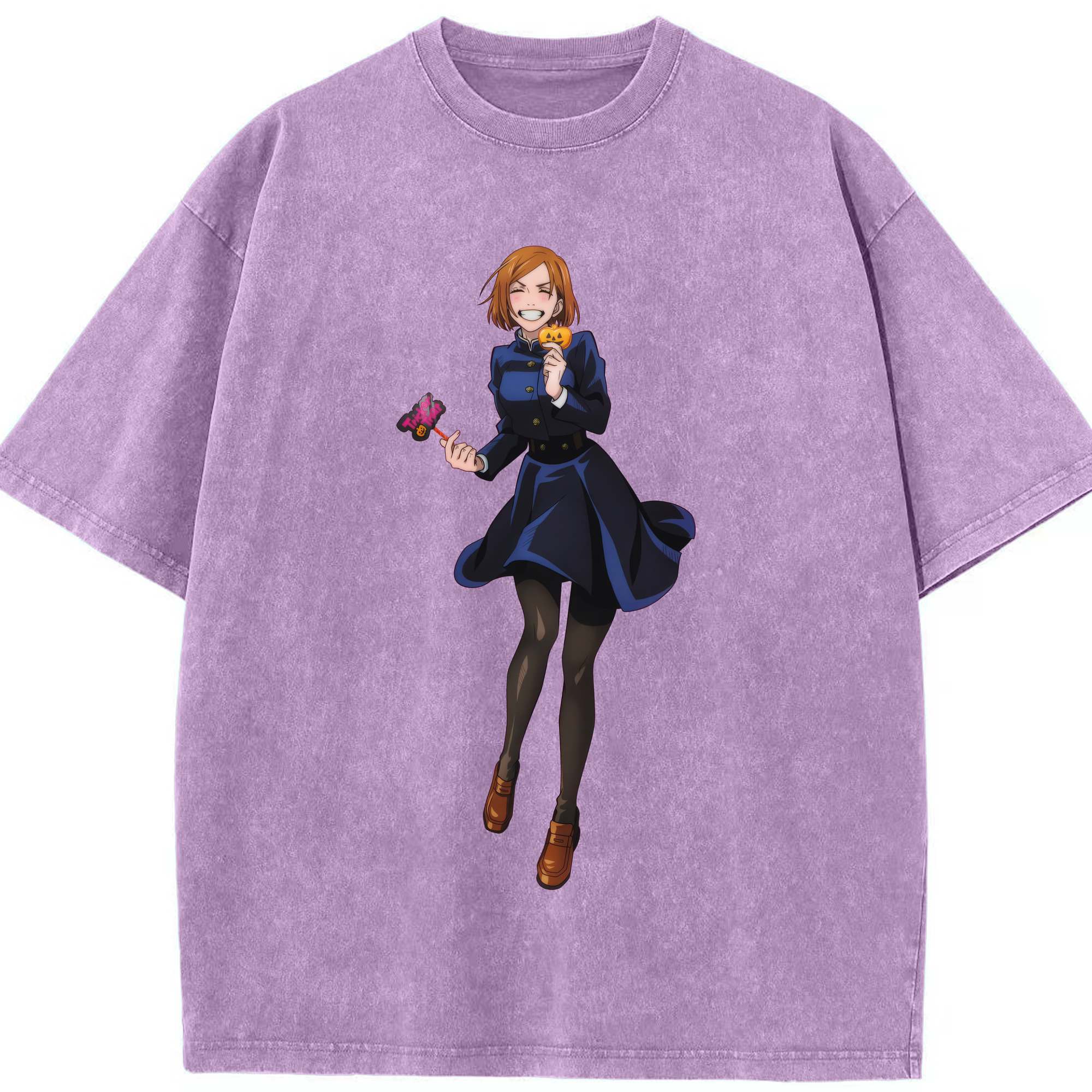 （画像用） 呪術廻戦 Jujutsu Kaisen 綿100% ヴィンテージ風 半袖Tシャツ（フロントプリント）