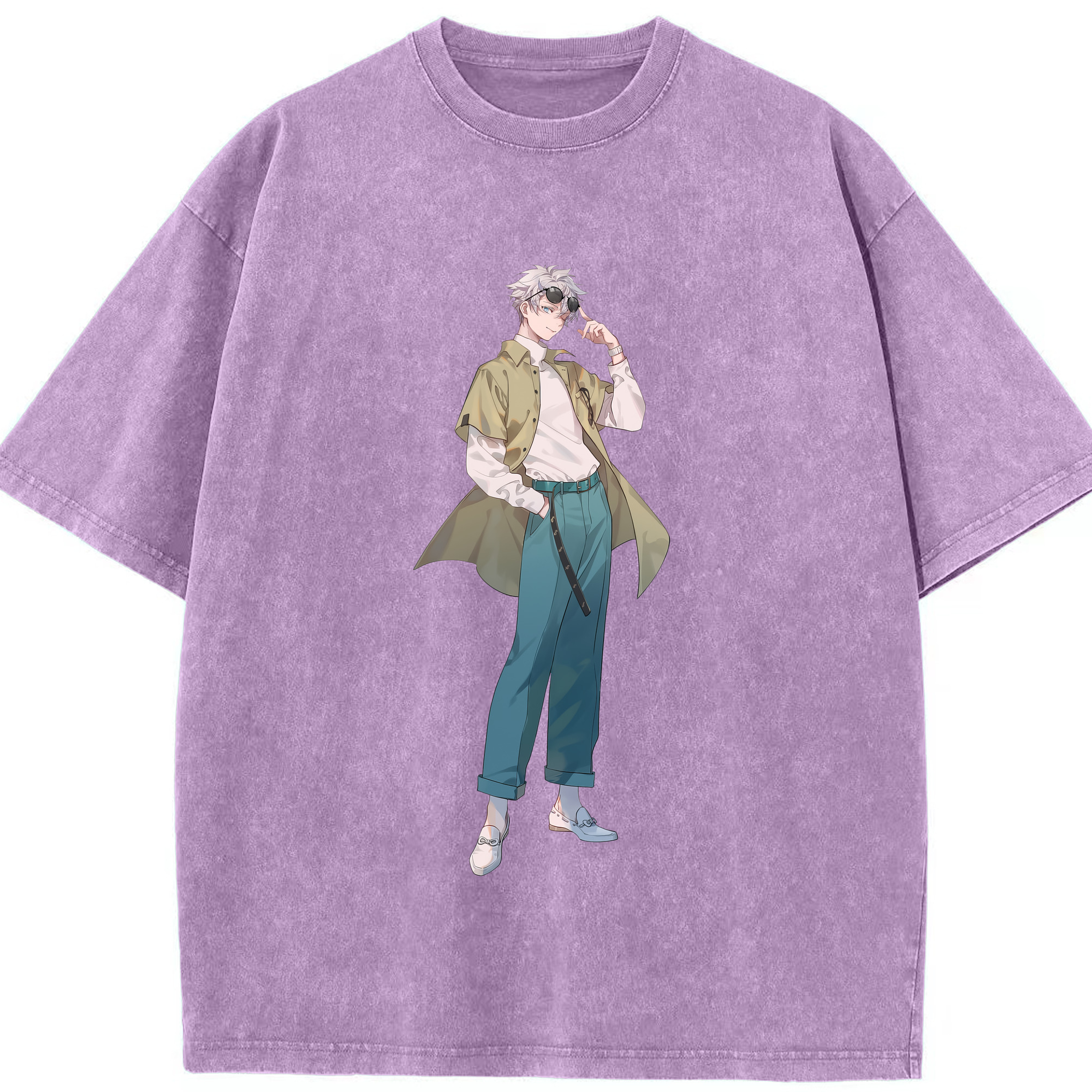 （画像用） 呪術廻戦 Jujutsu Kaisen 綿100% ヴィンテージ風 半袖Tシャツ（フロントプリント）
