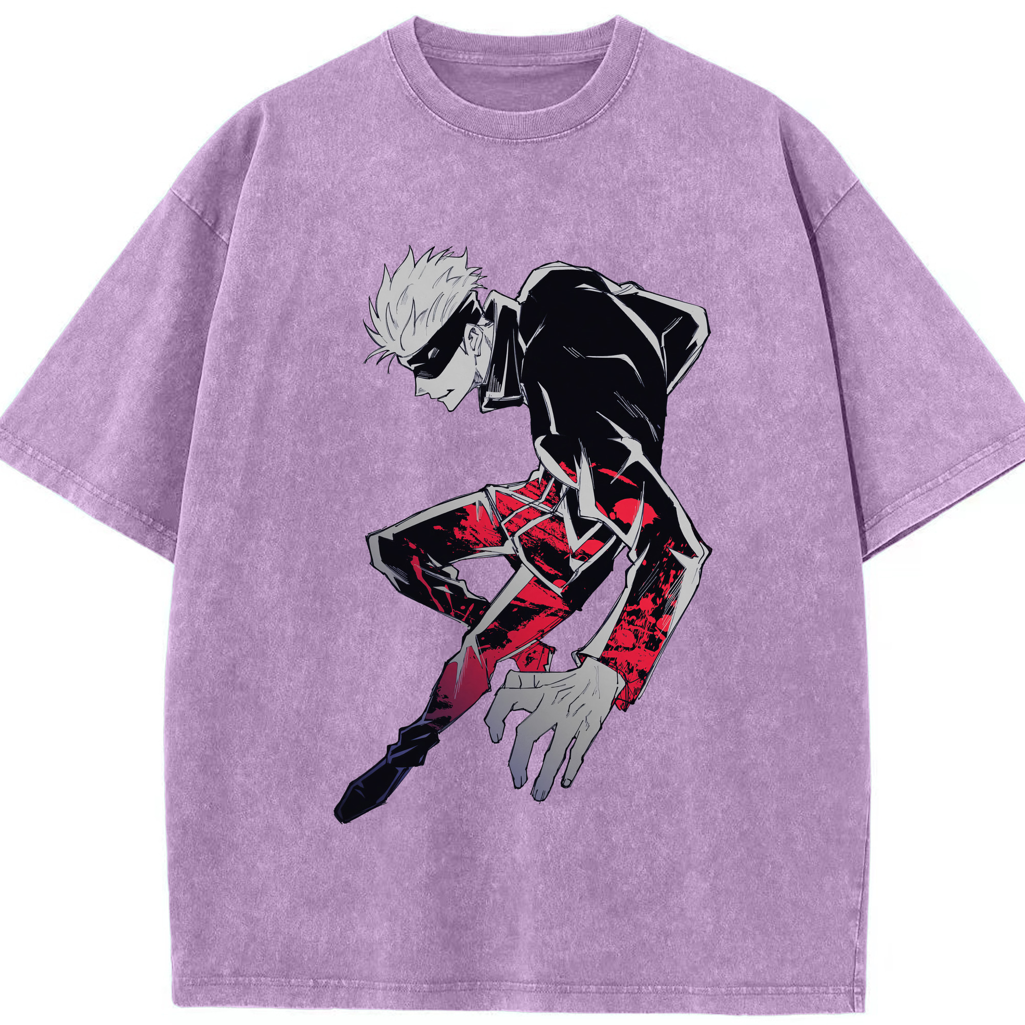 （画像用） 呪術廻戦 Jujutsu Kaisen 綿100% ヴィンテージ風 半袖Tシャツ（フロントプリント）