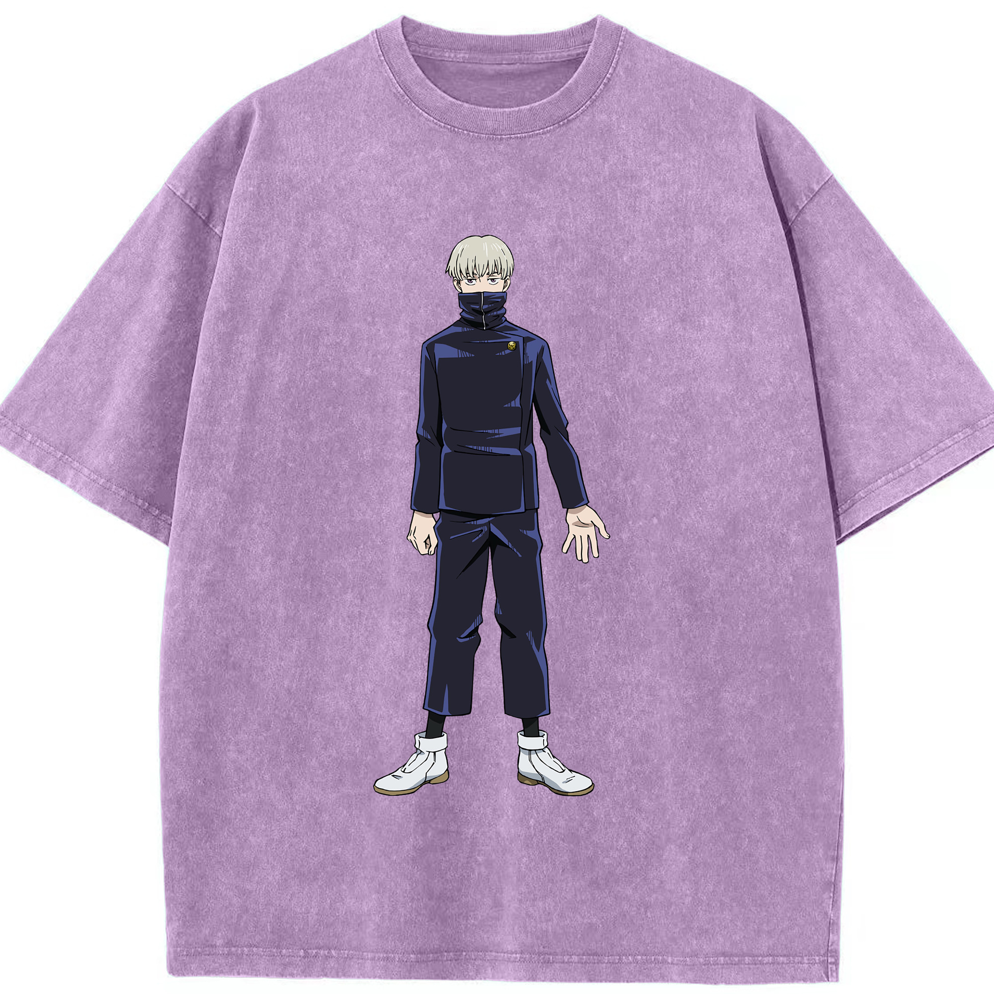 （画像用） 呪術廻戦 Jujutsu Kaisen 綿100% ヴィンテージ風 半袖Tシャツ（フロントプリント）