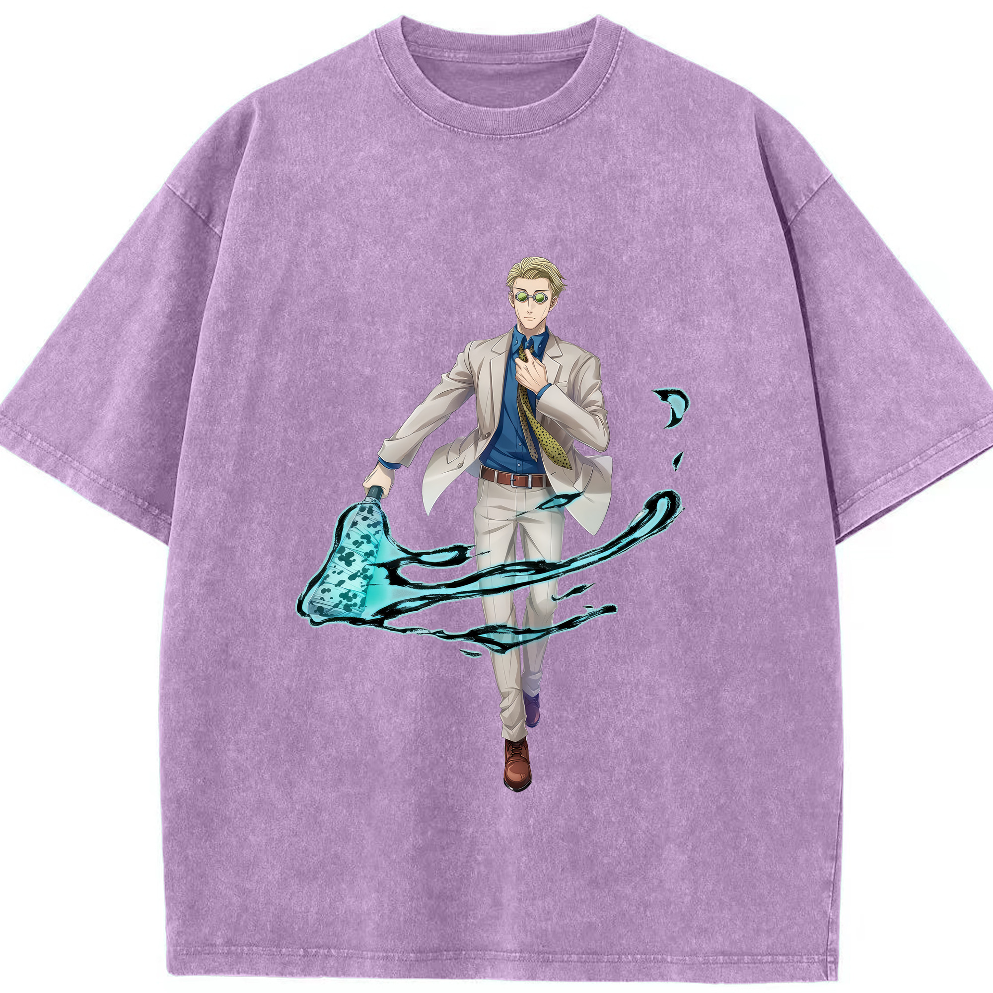 （画像用） 呪術廻戦 Jujutsu Kaisen 綿100% ヴィンテージ風 半袖Tシャツ（フロントプリント）