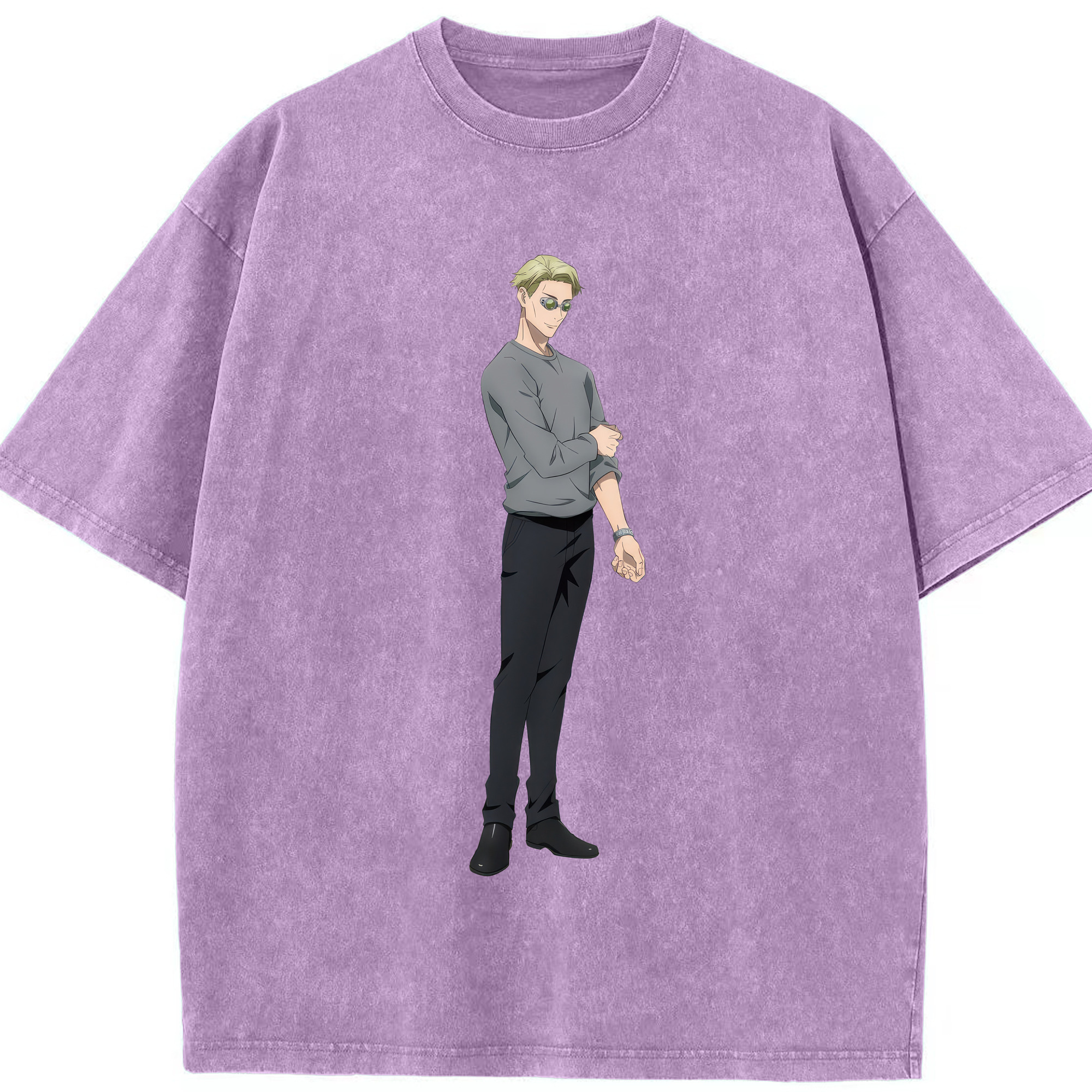 （画像用） 呪術廻戦 Jujutsu Kaisen 綿100% ヴィンテージ風 半袖Tシャツ（フロントプリント）