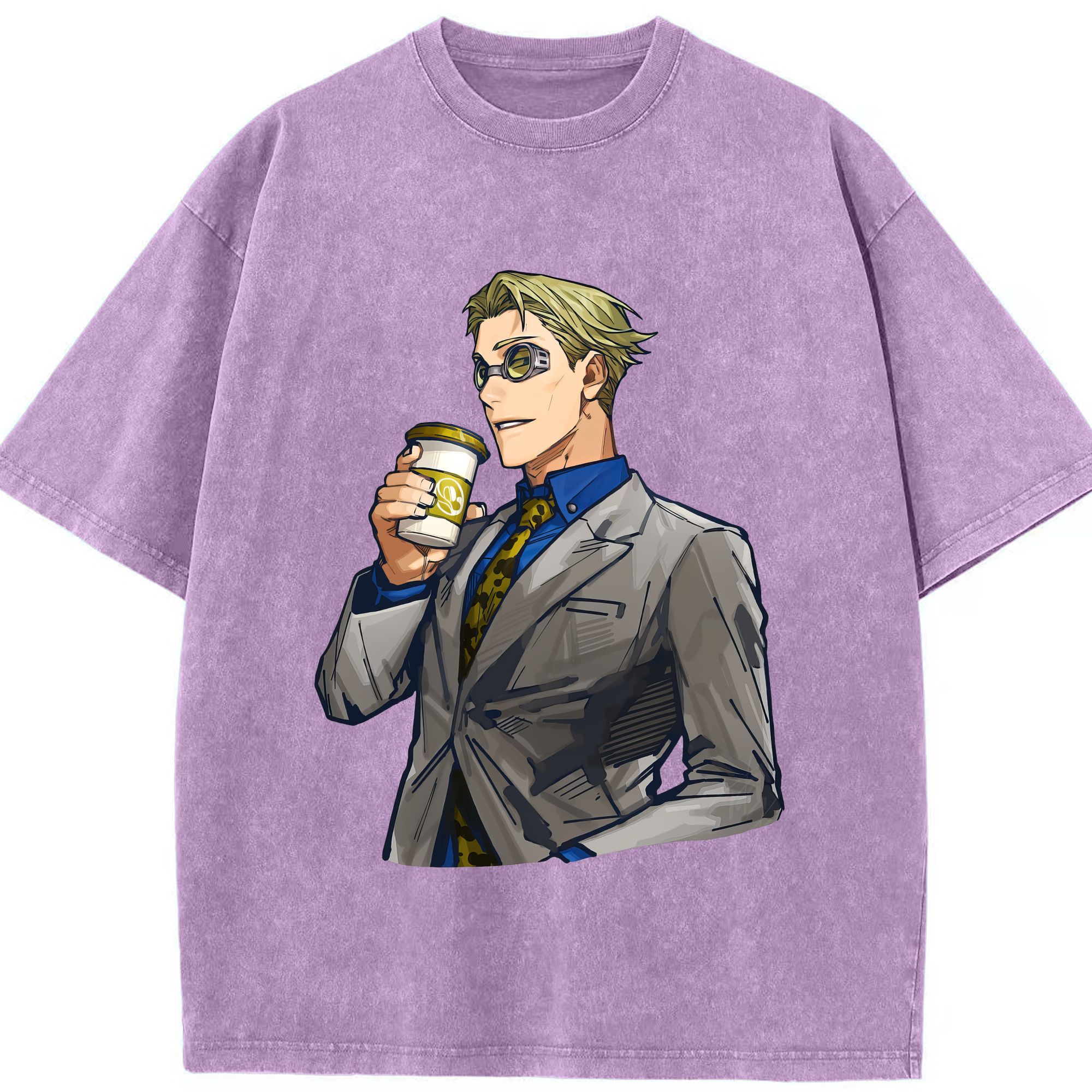 （画像用） 呪術廻戦 Jujutsu Kaisen 綿100% ヴィンテージ風 半袖Tシャツ（フロントプリント）