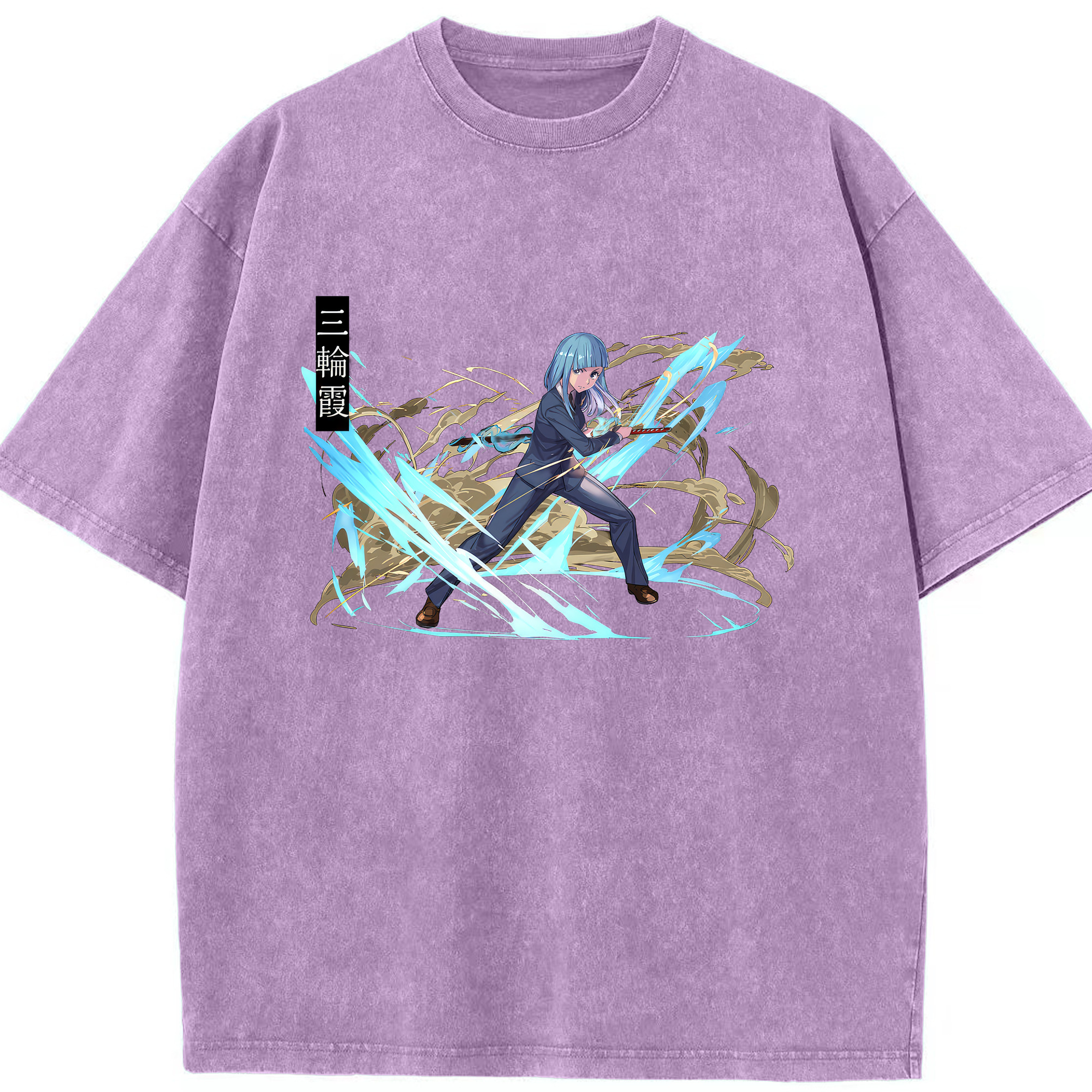 （画像用） 呪術廻戦 Jujutsu Kaisen 綿100% ヴィンテージ風 半袖Tシャツ（フロントプリント）