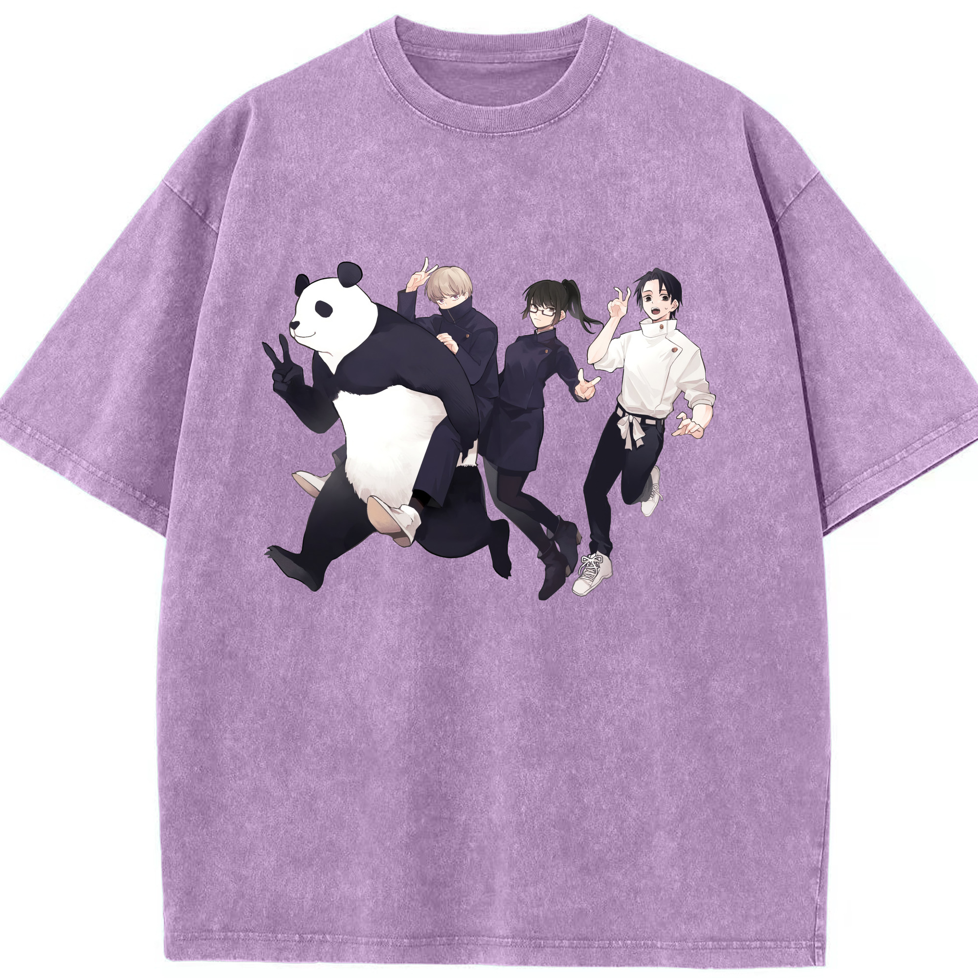 （画像用） 呪術廻戦 Jujutsu Kaisen 綿100% ヴィンテージ風 半袖Tシャツ（フロントプリント）