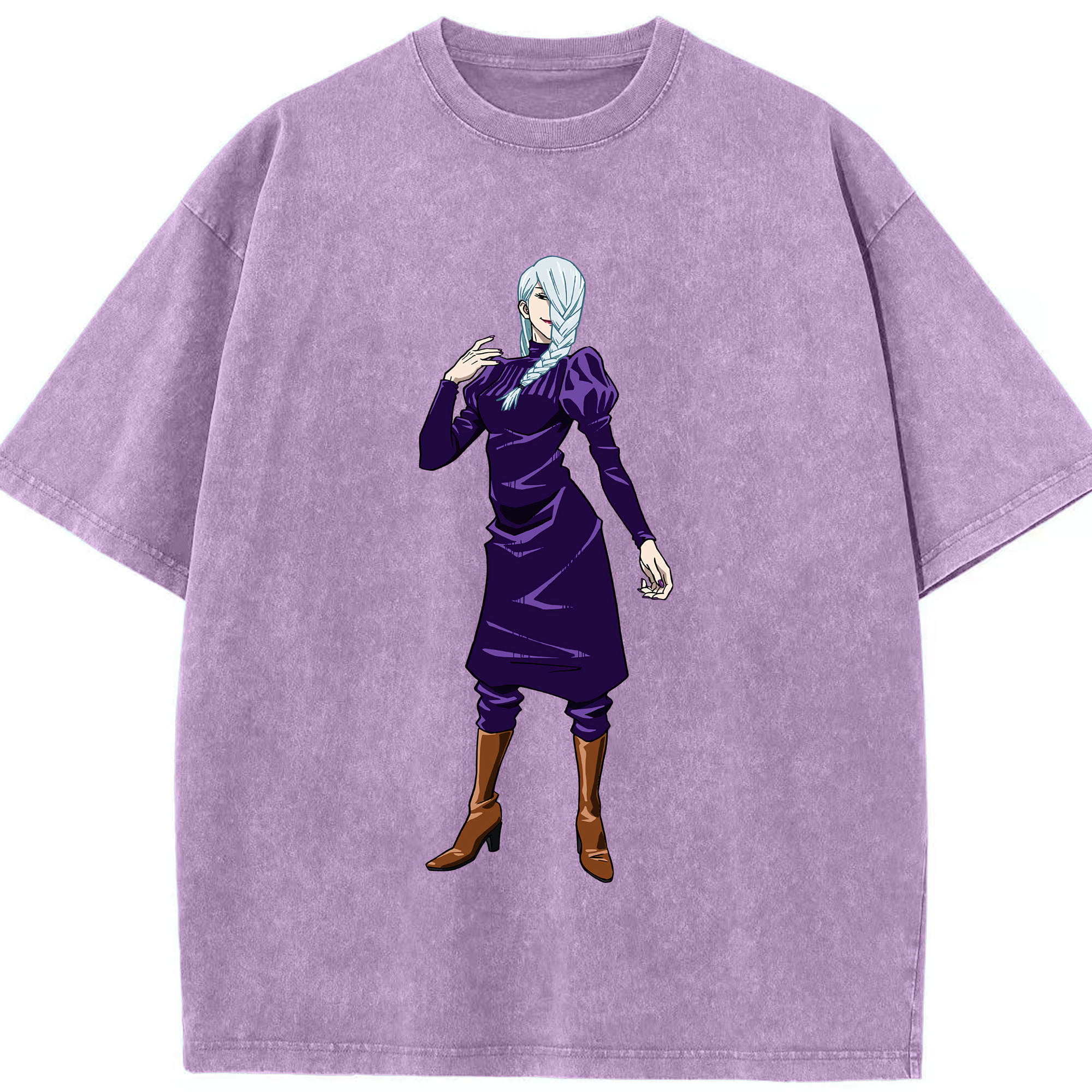 （画像用） 呪術廻戦 Jujutsu Kaisen 綿100% ヴィンテージ風 半袖Tシャツ（フロントプリント）