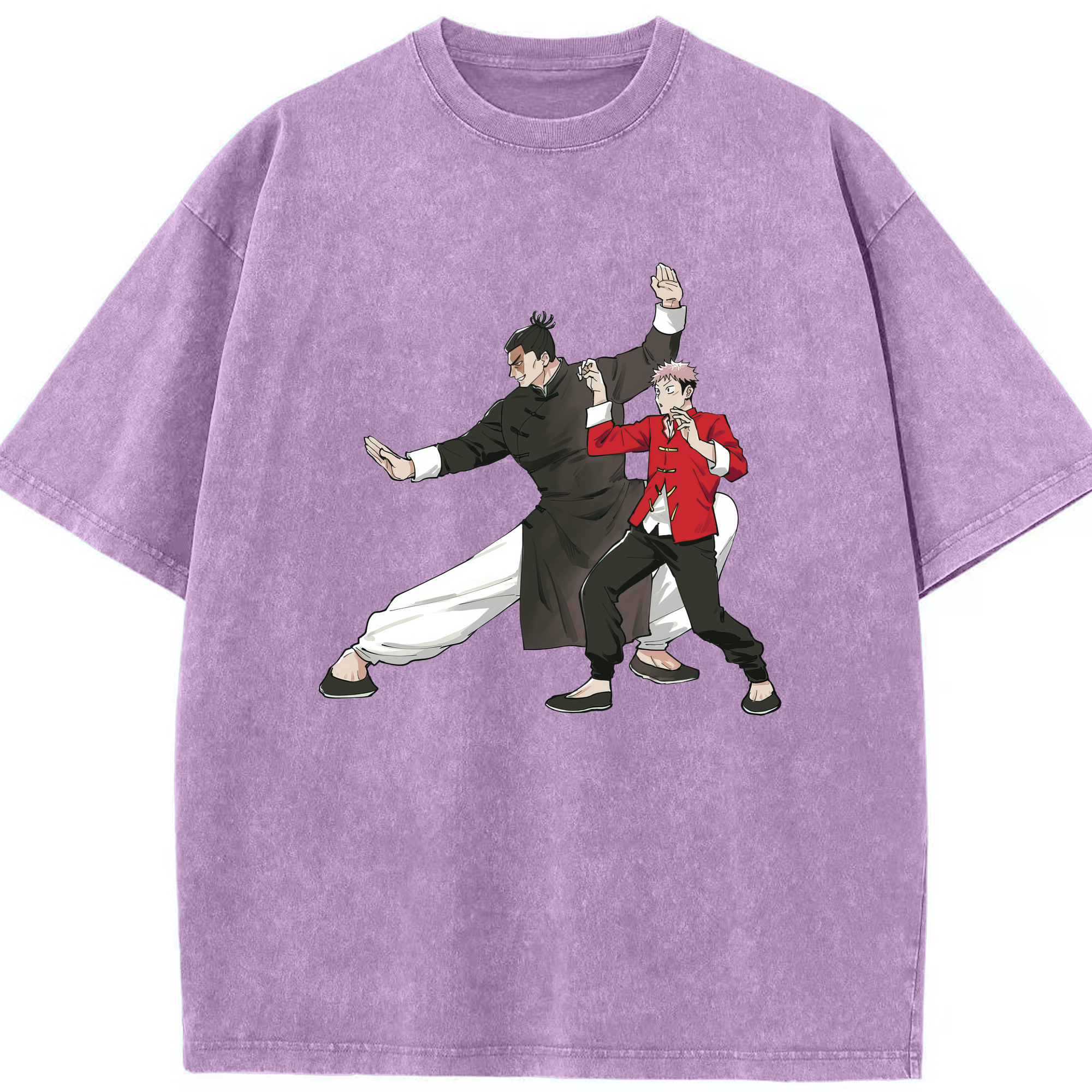 （画像用） 呪術廻戦 Jujutsu Kaisen 綿100% ヴィンテージ風 半袖Tシャツ（フロントプリント）