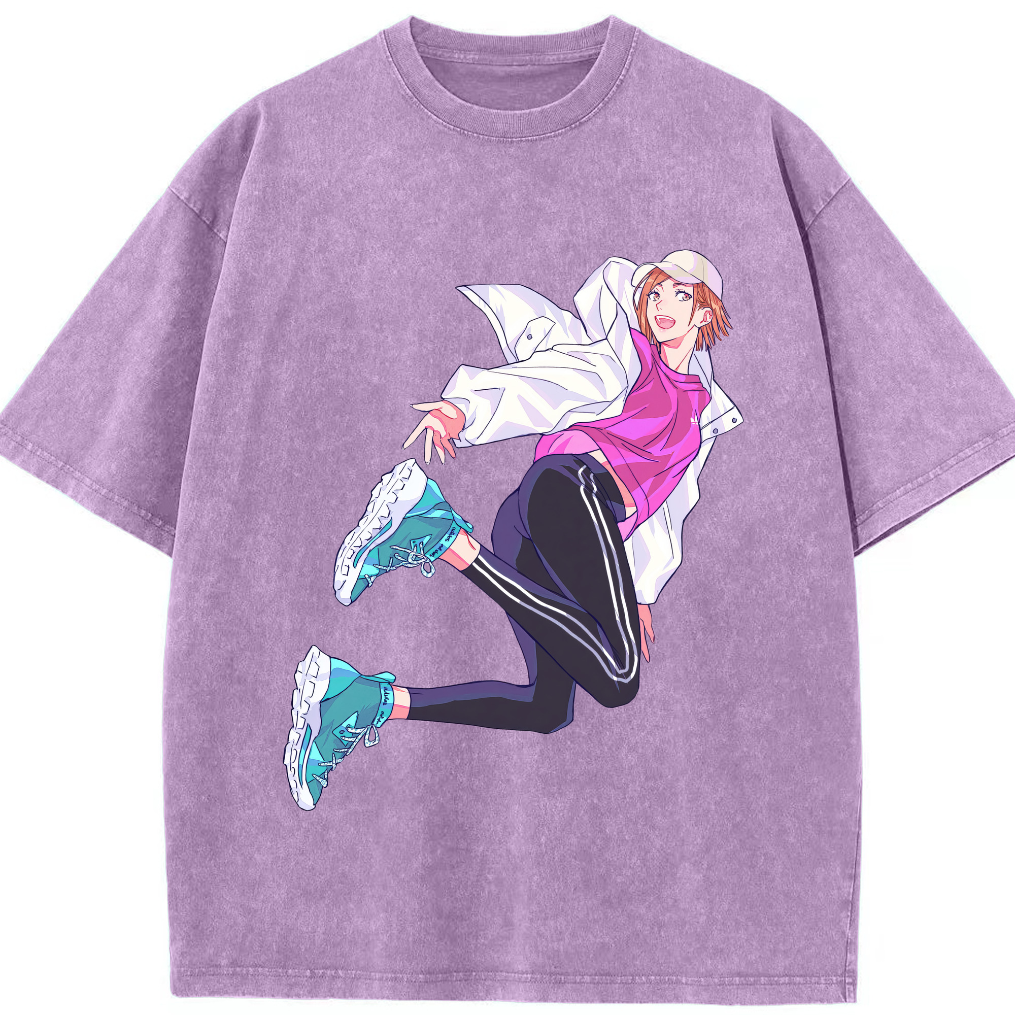 （画像用） 呪術廻戦 Jujutsu Kaisen 綿100% ヴィンテージ風 半袖Tシャツ（フロントプリント）