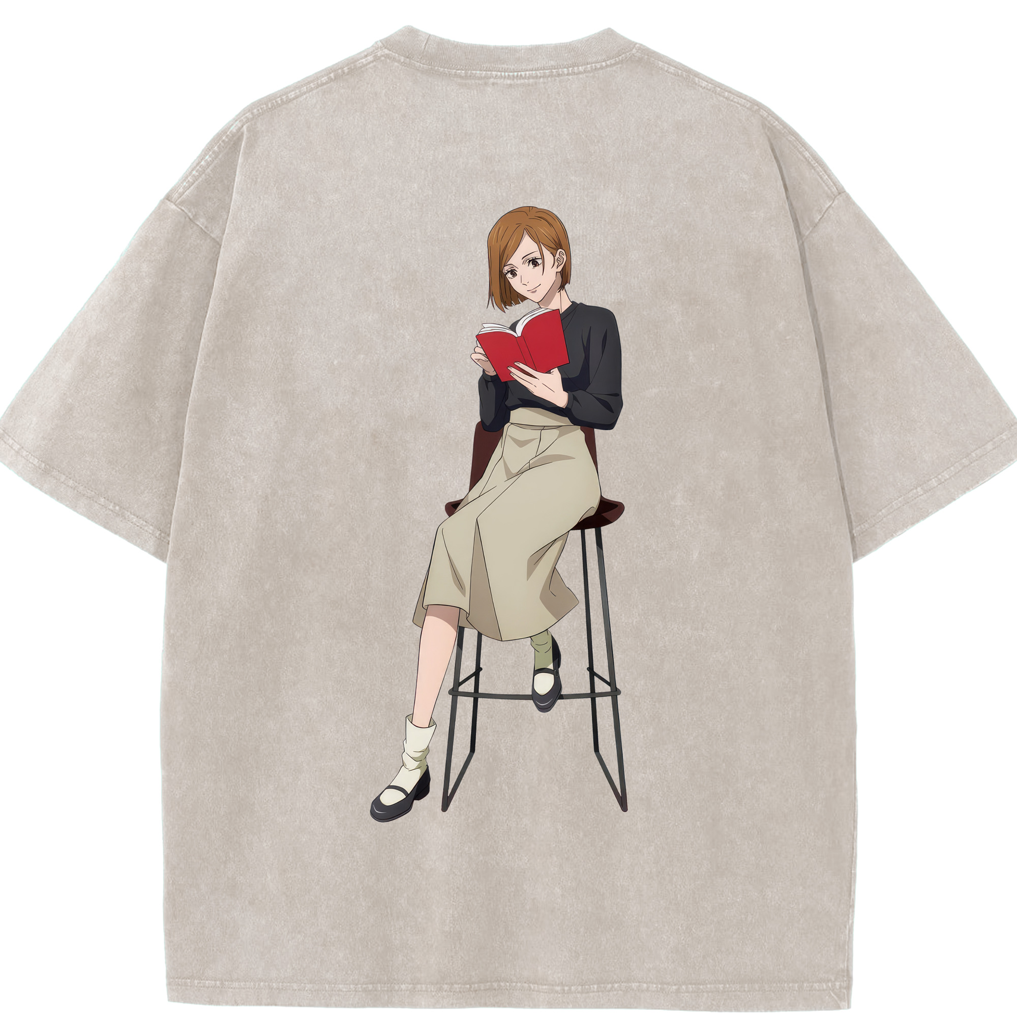 （画像用） 呪術廻戦 Jujutsu Kaisen 綿100% ヴィンテージ風 半袖Tシャツ（背面プリント）