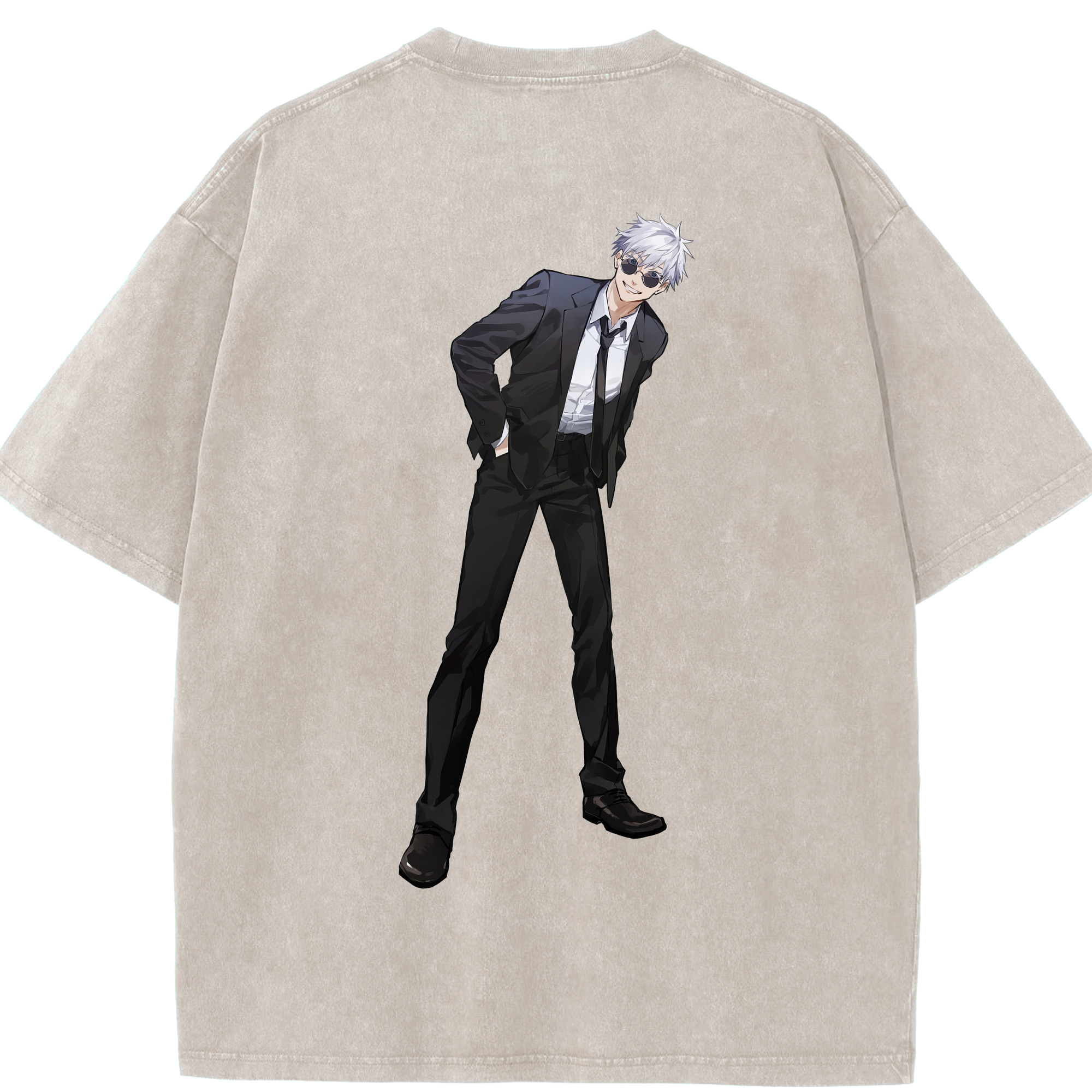 （画像用） 呪術廻戦 Jujutsu Kaisen 綿100% ヴィンテージ風 半袖Tシャツ（背面プリント）