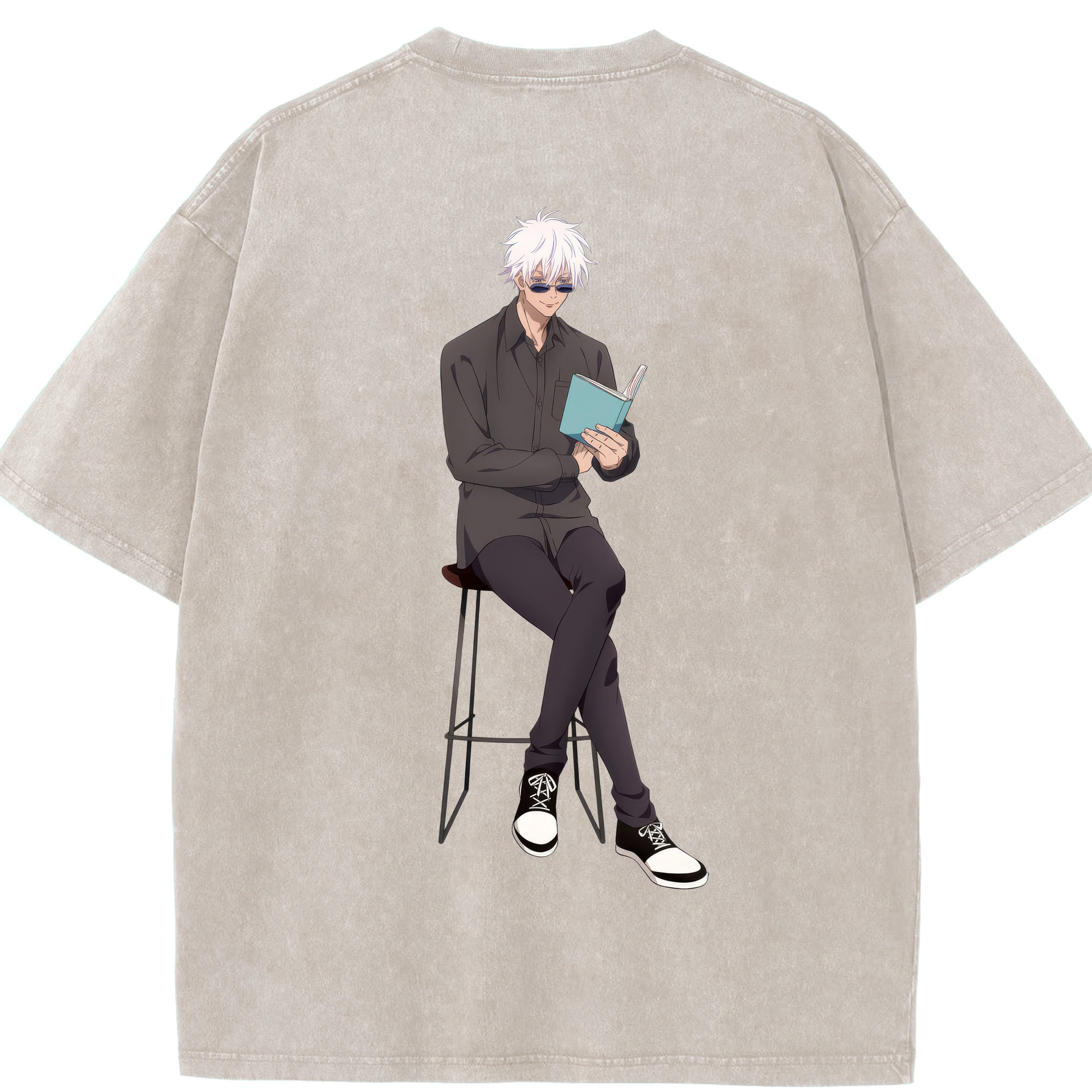 （画像用） 呪術廻戦 Jujutsu Kaisen 綿100% ヴィンテージ風 半袖Tシャツ（背面プリント）
