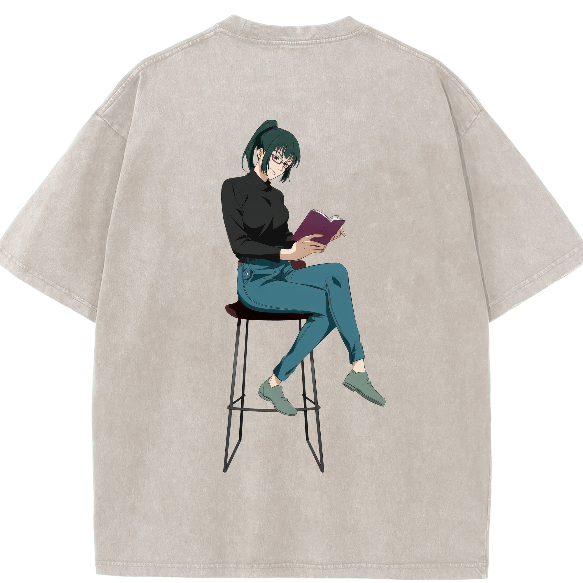 （画像用） 呪術廻戦 Jujutsu Kaisen 綿100% ヴィンテージ風 半袖Tシャツ（背面プリント）