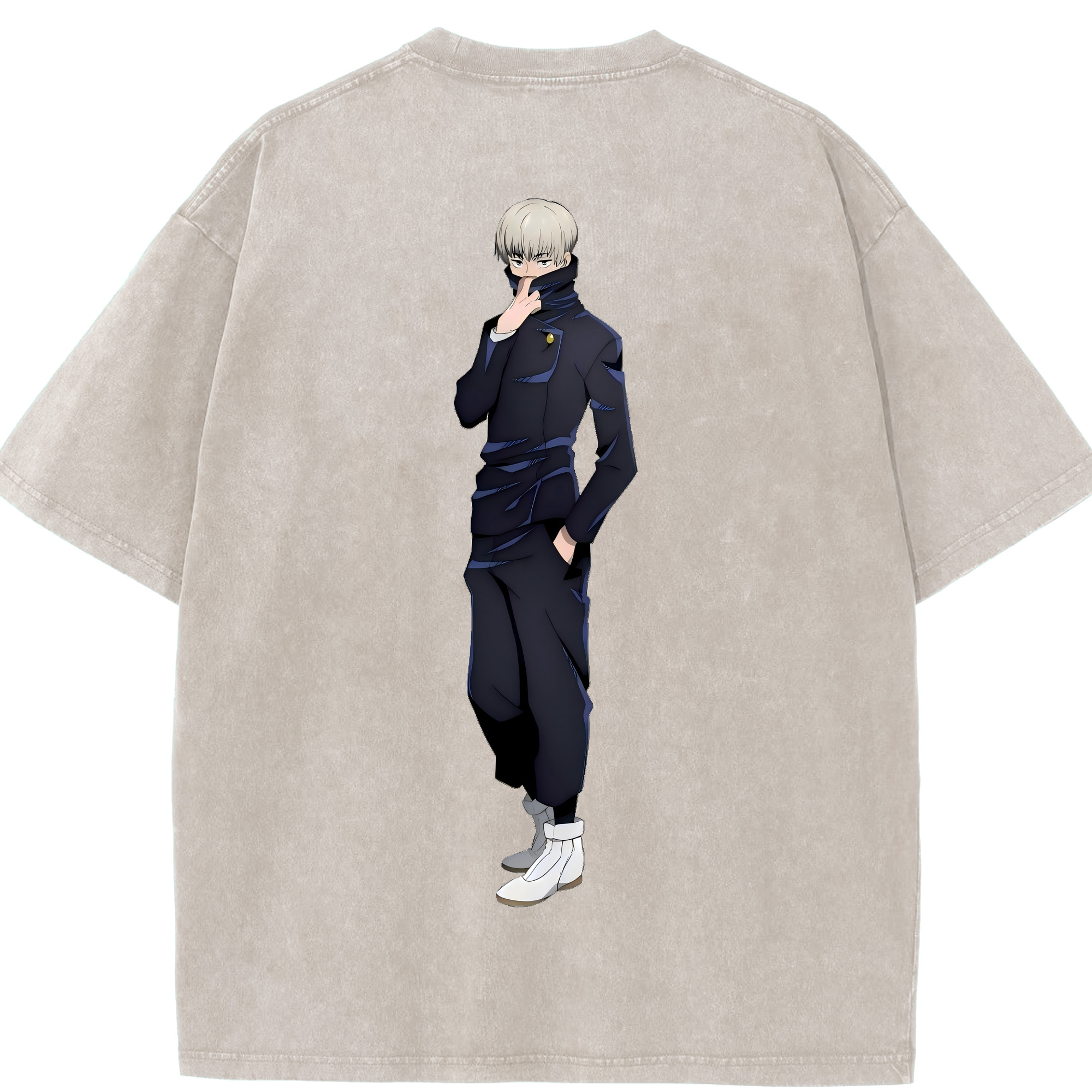 （画像用） 呪術廻戦 Jujutsu Kaisen 綿100% ヴィンテージ風 半袖Tシャツ（背面プリント）