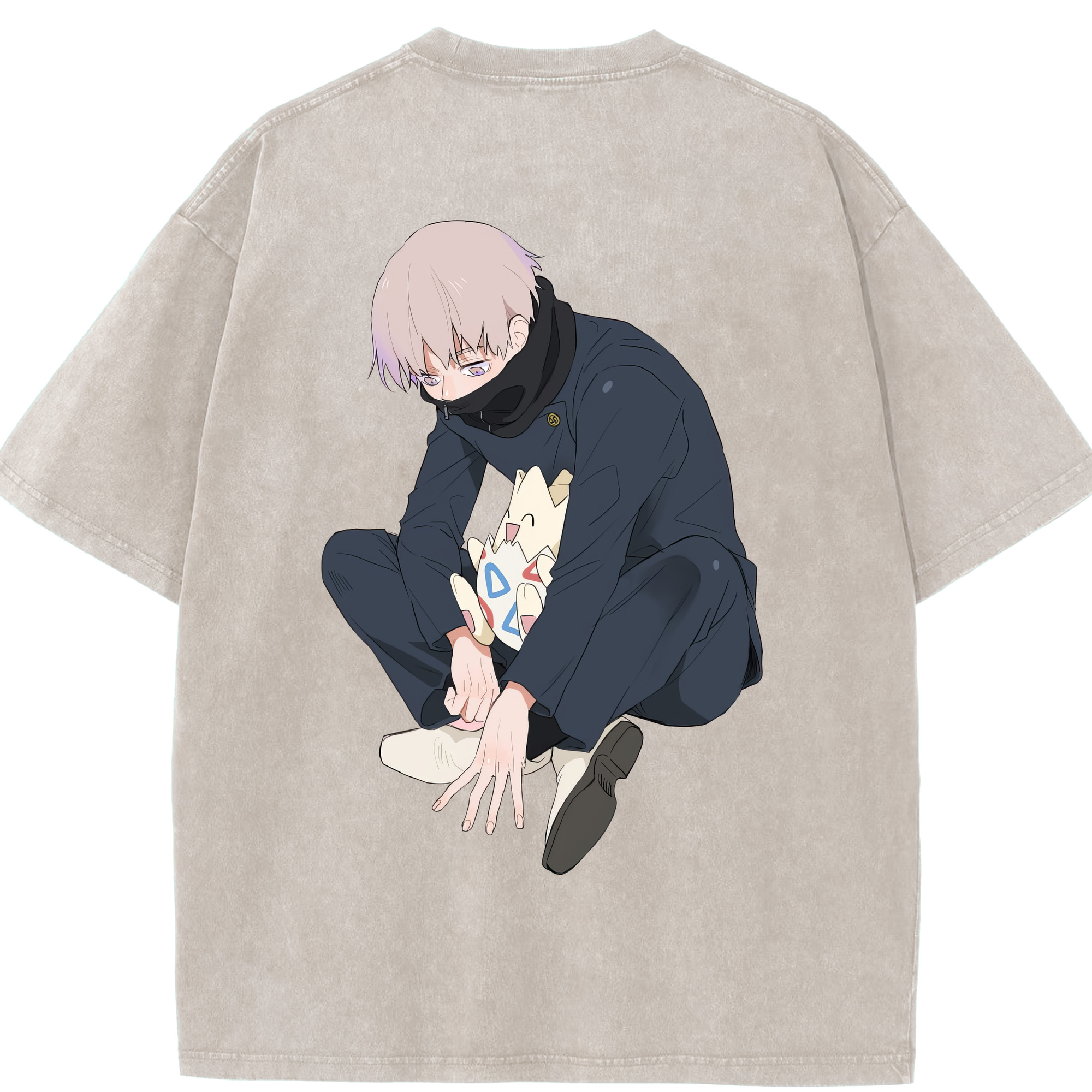 （画像用） 呪術廻戦 Jujutsu Kaisen 綿100% ヴィンテージ風 半袖Tシャツ（背面プリント）