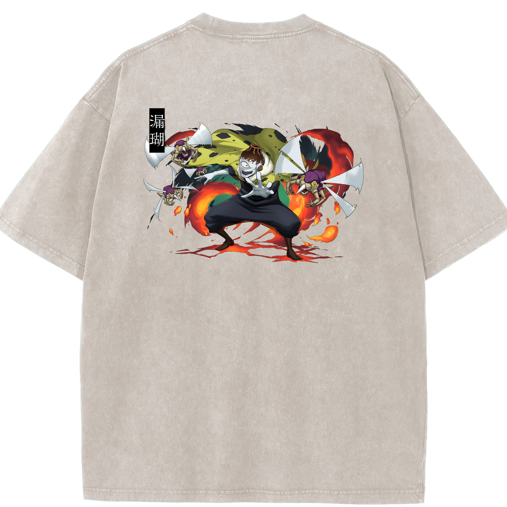（画像用） 呪術廻戦 Jujutsu Kaisen 綿100% ヴィンテージ風 半袖Tシャツ（背面プリント）