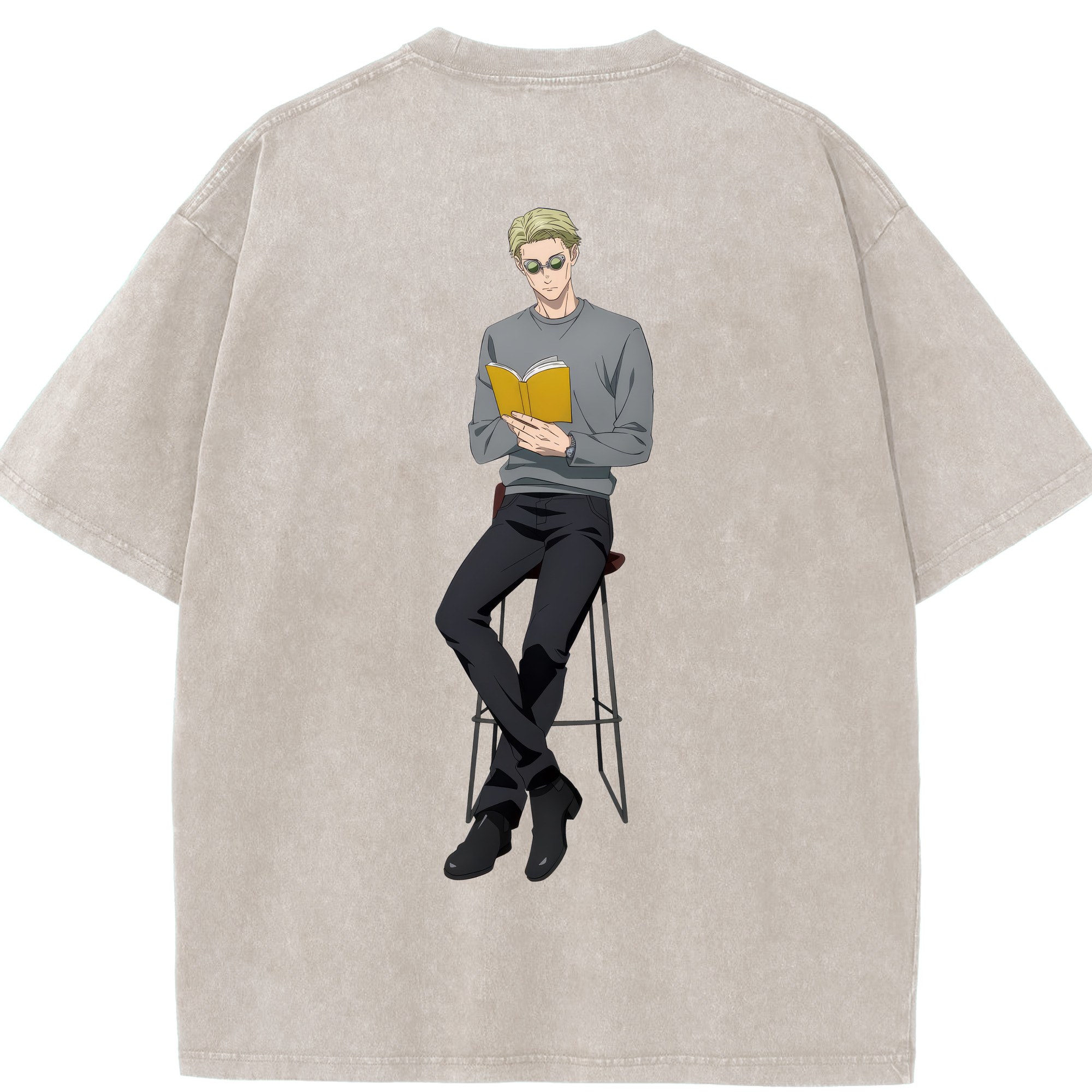 （画像用） 呪術廻戦 Jujutsu Kaisen 綿100% ヴィンテージ風 半袖Tシャツ（背面プリント）