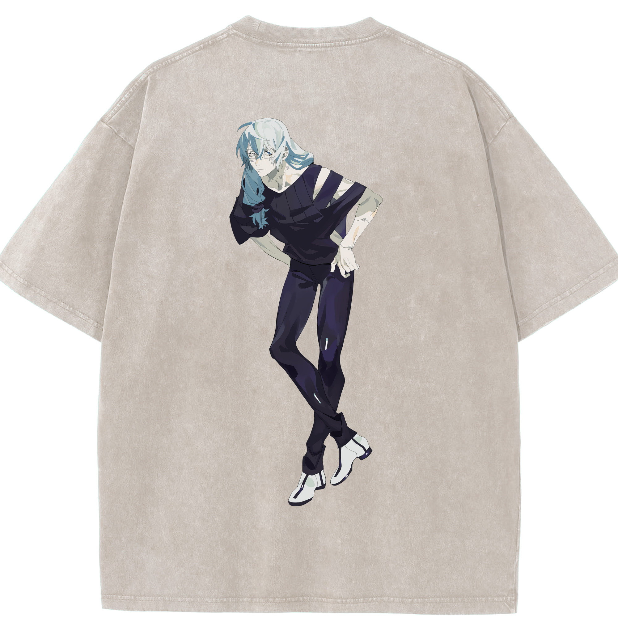 （画像用） 呪術廻戦 Jujutsu Kaisen 綿100% ヴィンテージ風 半袖Tシャツ（背面プリント）