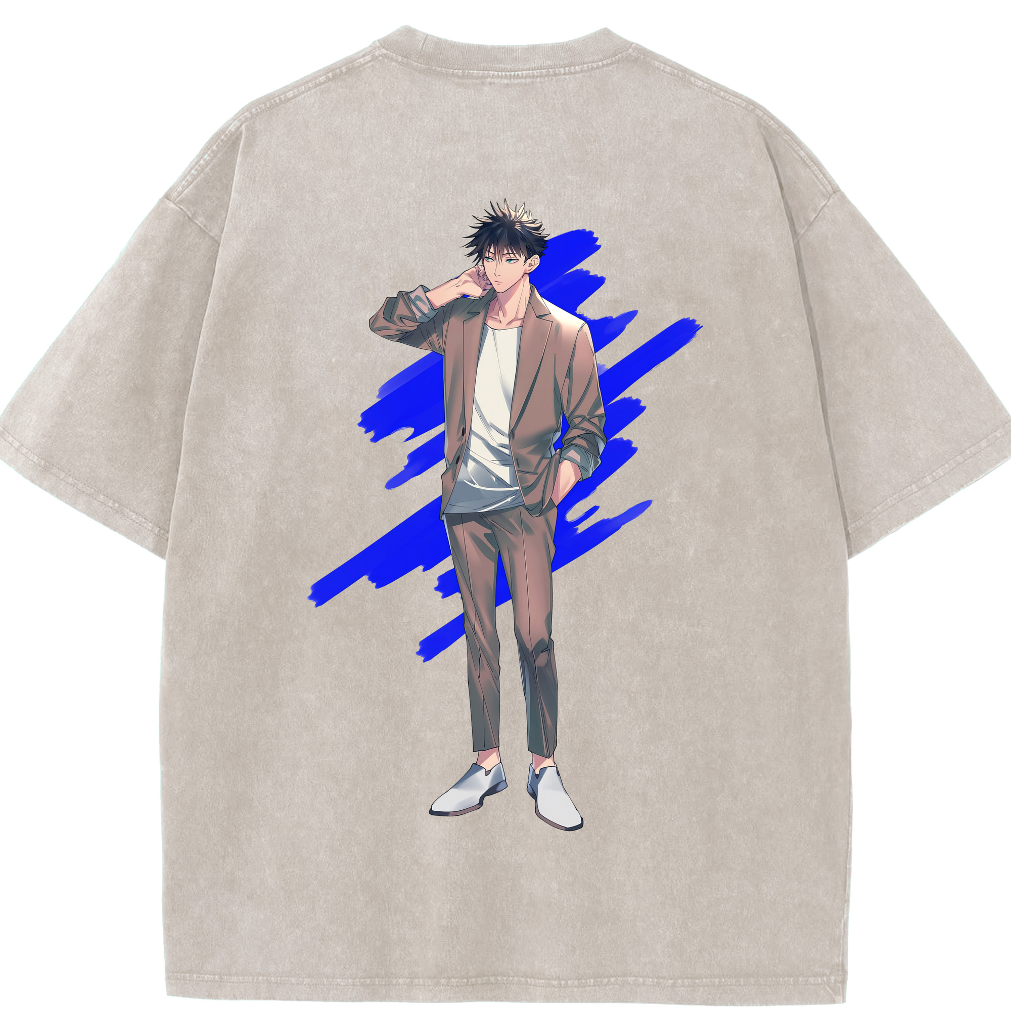 （画像用） 呪術廻戦 Jujutsu Kaisen 綿100% ヴィンテージ風 半袖Tシャツ（背面プリント）