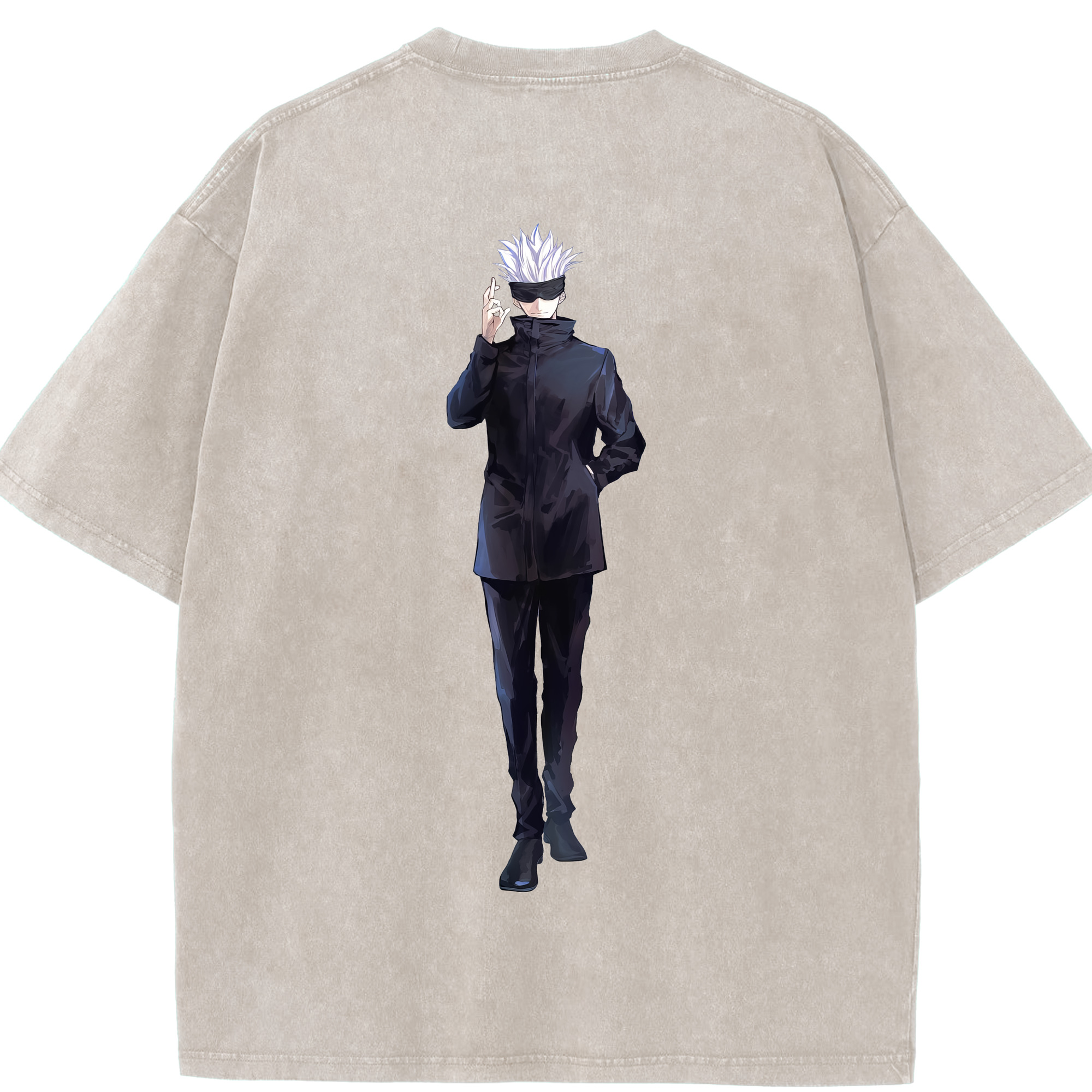 （画像用） 呪術廻戦 Jujutsu Kaisen 綿100% ヴィンテージ風 半袖Tシャツ（背面プリント）