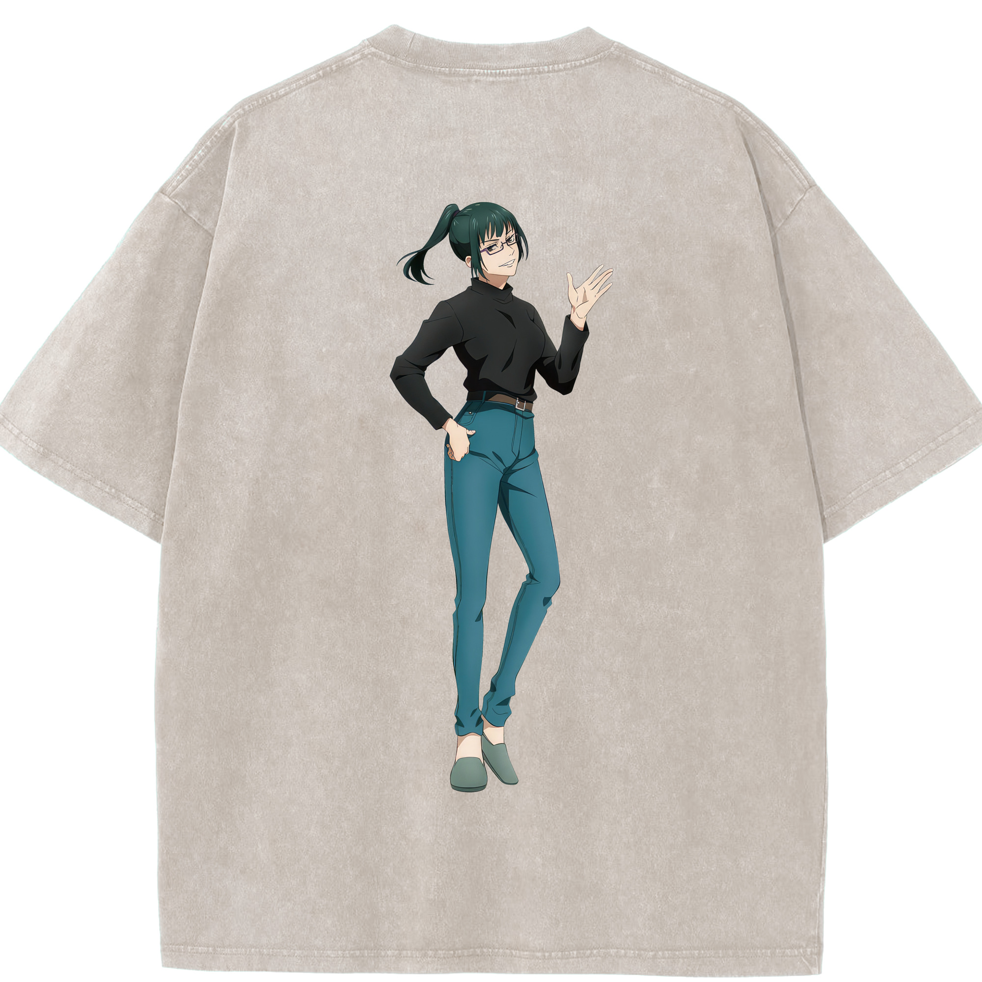 （画像用） 呪術廻戦 Jujutsu Kaisen 綿100% ヴィンテージ風 半袖Tシャツ（背面プリント）