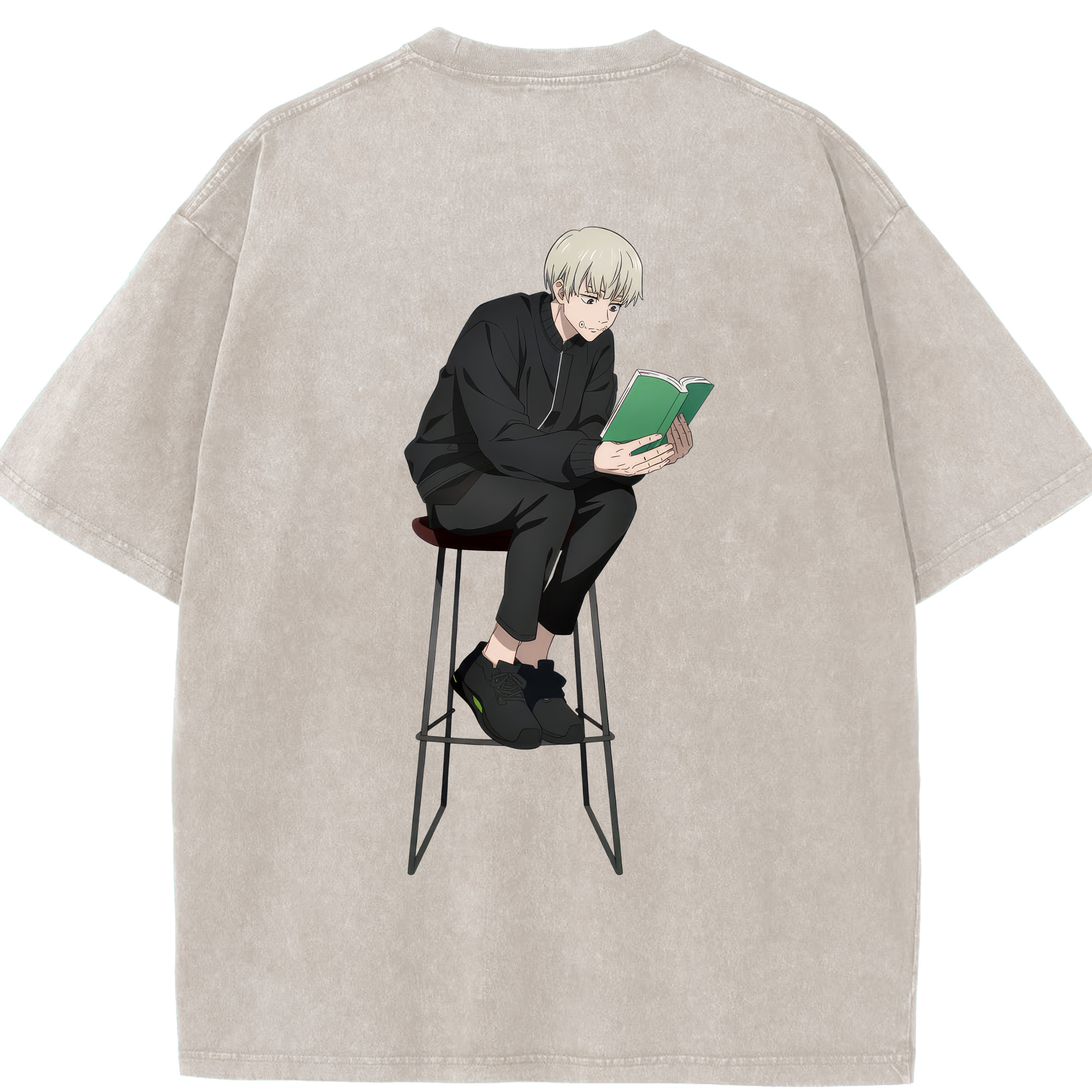 （画像用） 呪術廻戦 Jujutsu Kaisen 綿100% ヴィンテージ風 半袖Tシャツ（背面プリント）
